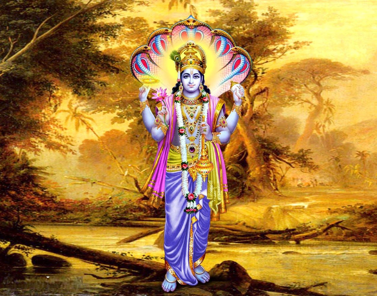 Lord Vishnu HD Wallpaper For Laptop