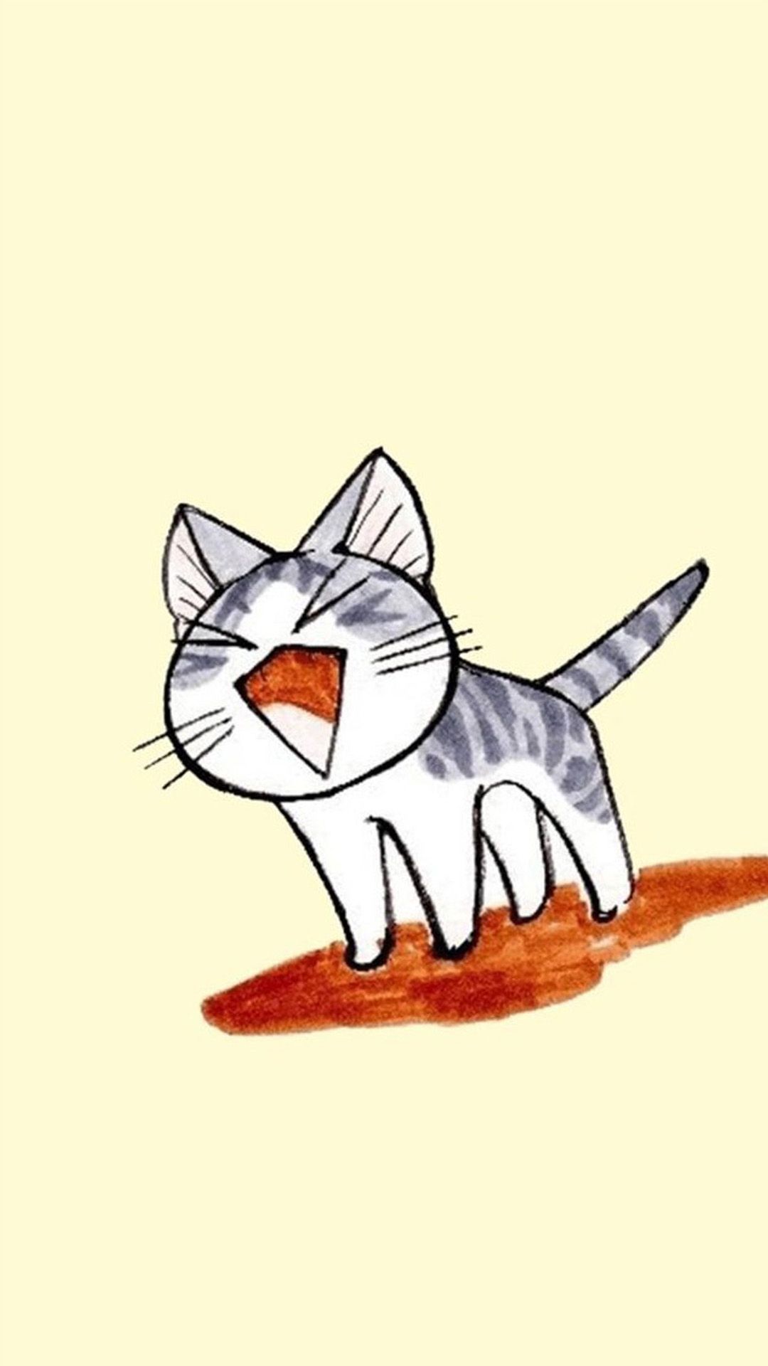 Wallpaper cat cartoon