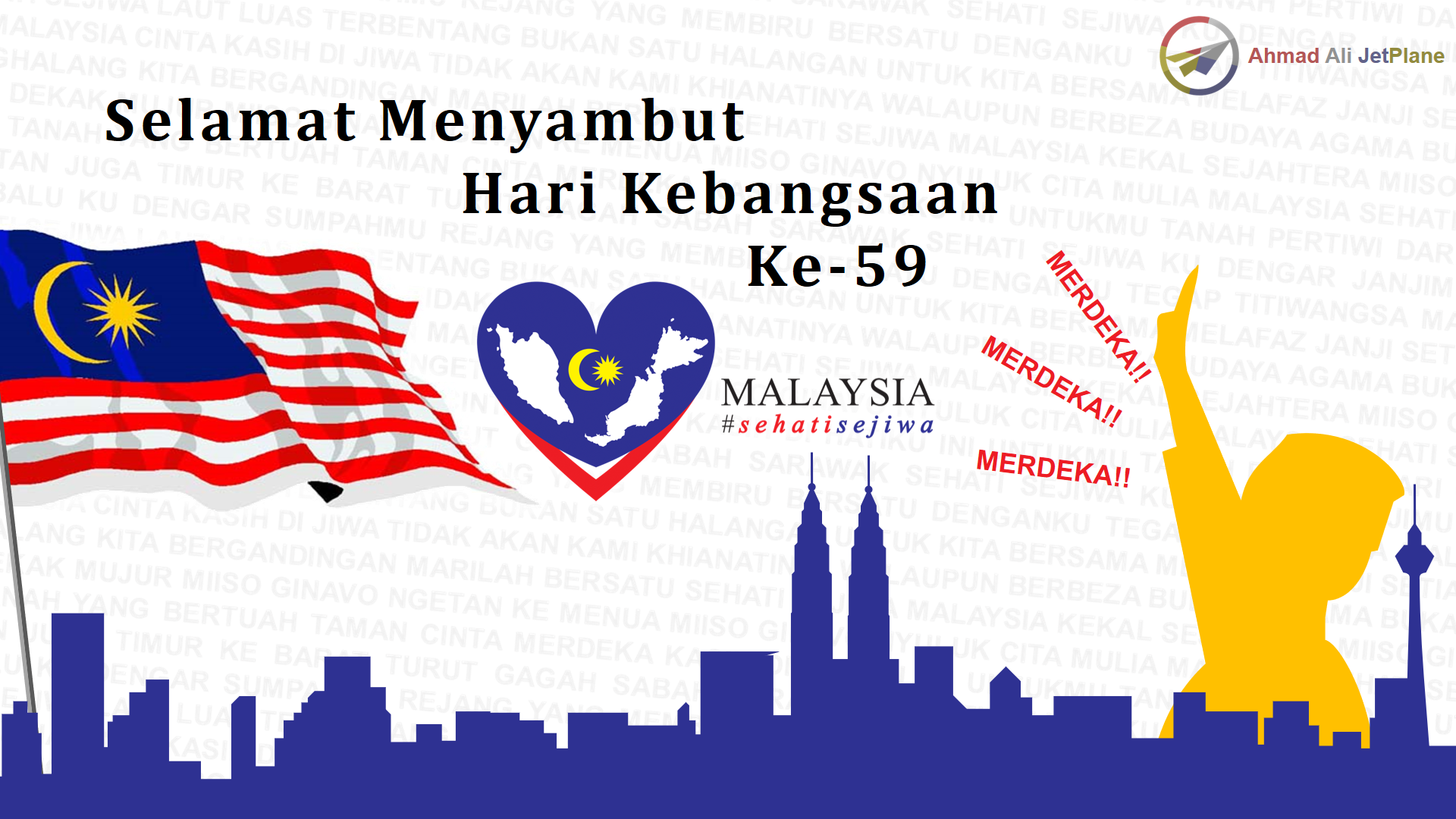 poster kemerdekaan malaysia 2018
