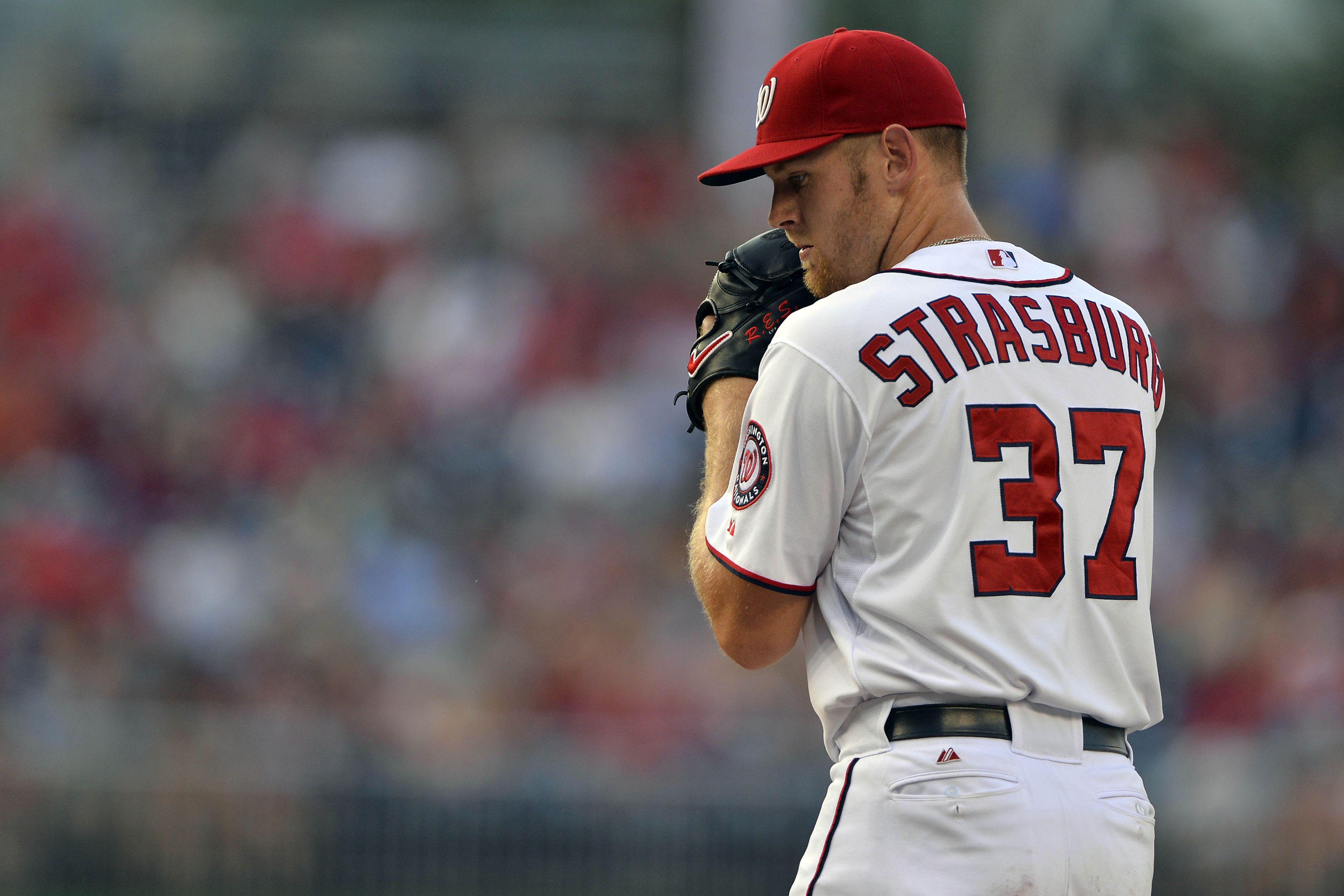 Stephen Strasburg, grunge art, MLB, Washington Nationals, pitcher,  baseball, HD wallpaper