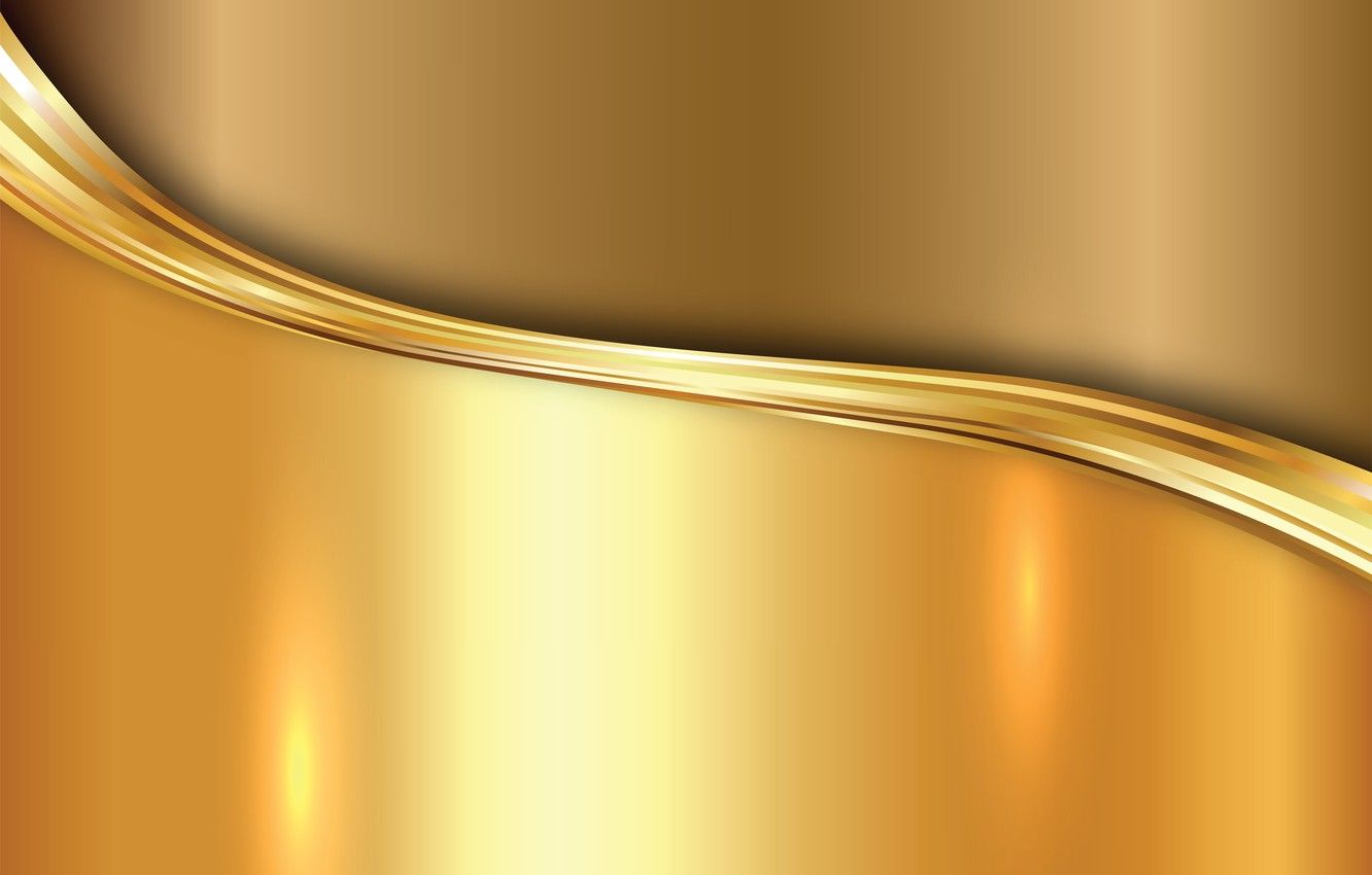Wallpaper metal, gold, vector, metal, plate, golden, background, steel, gradient image for desktop, section текстуры