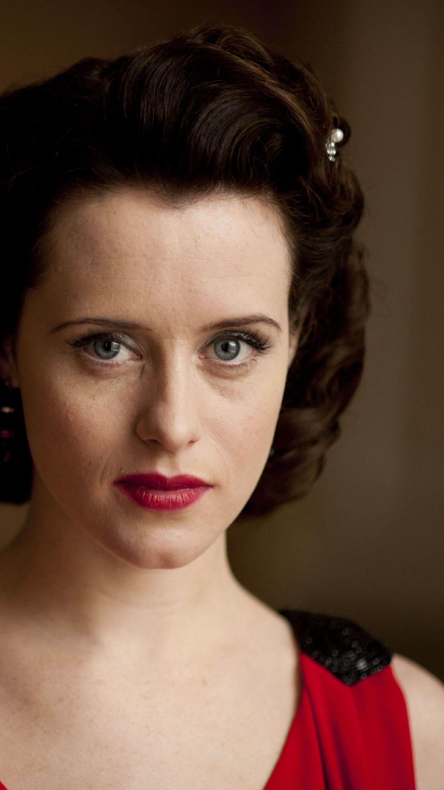 Claire Foy Portrait In Red Samsung Galaxy S S Google Pixel XL , Nexus 6P , LG G5 Wallpaper, HD Celebrities 4K Wallpaper, Image, Photo and Background