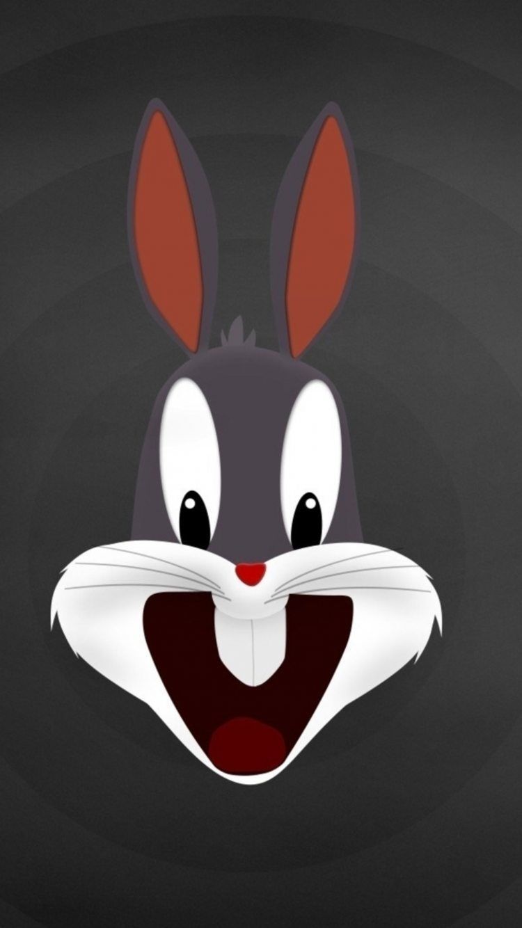 iphone 6 animated cartoon Bugs Bunny HD wallpaper gallery. iPhone. Bunny face, Cartoon wallpaper, Cool cartoons
