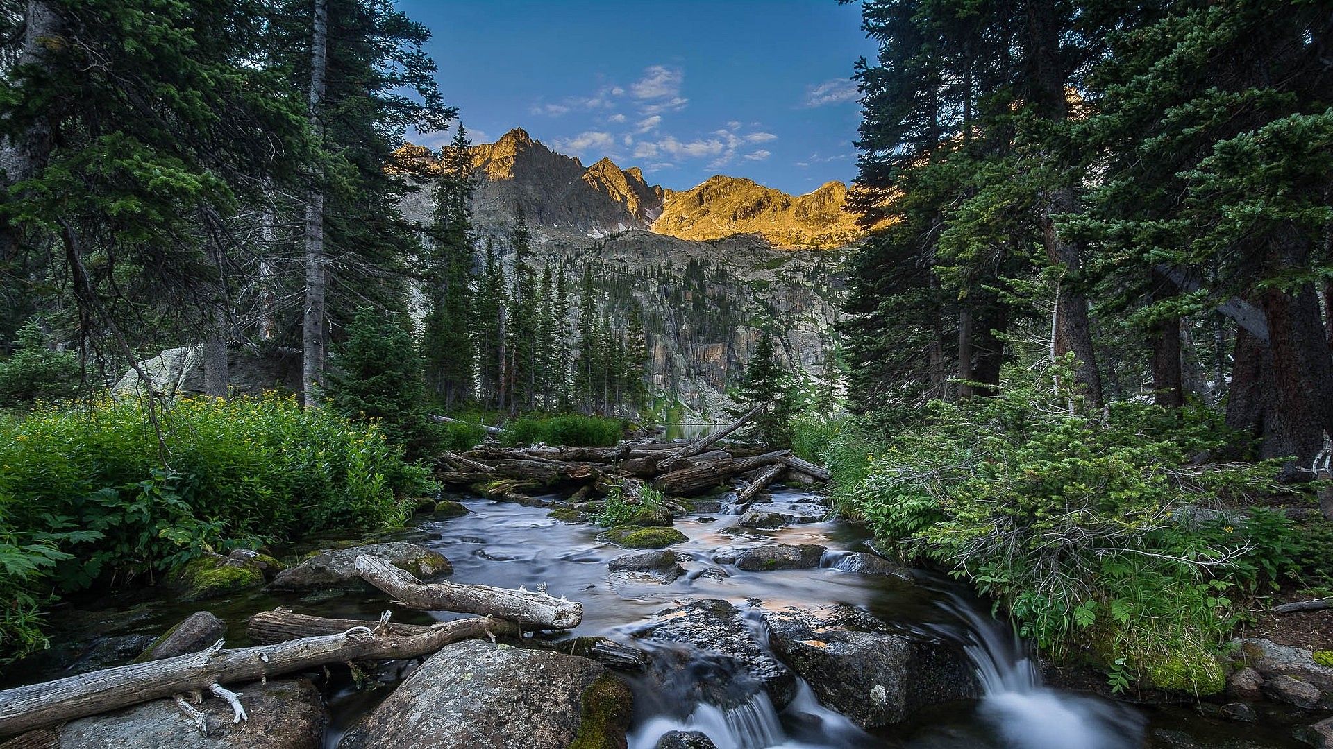 Nature of the Colorado wallpaper. Summer. Sunset