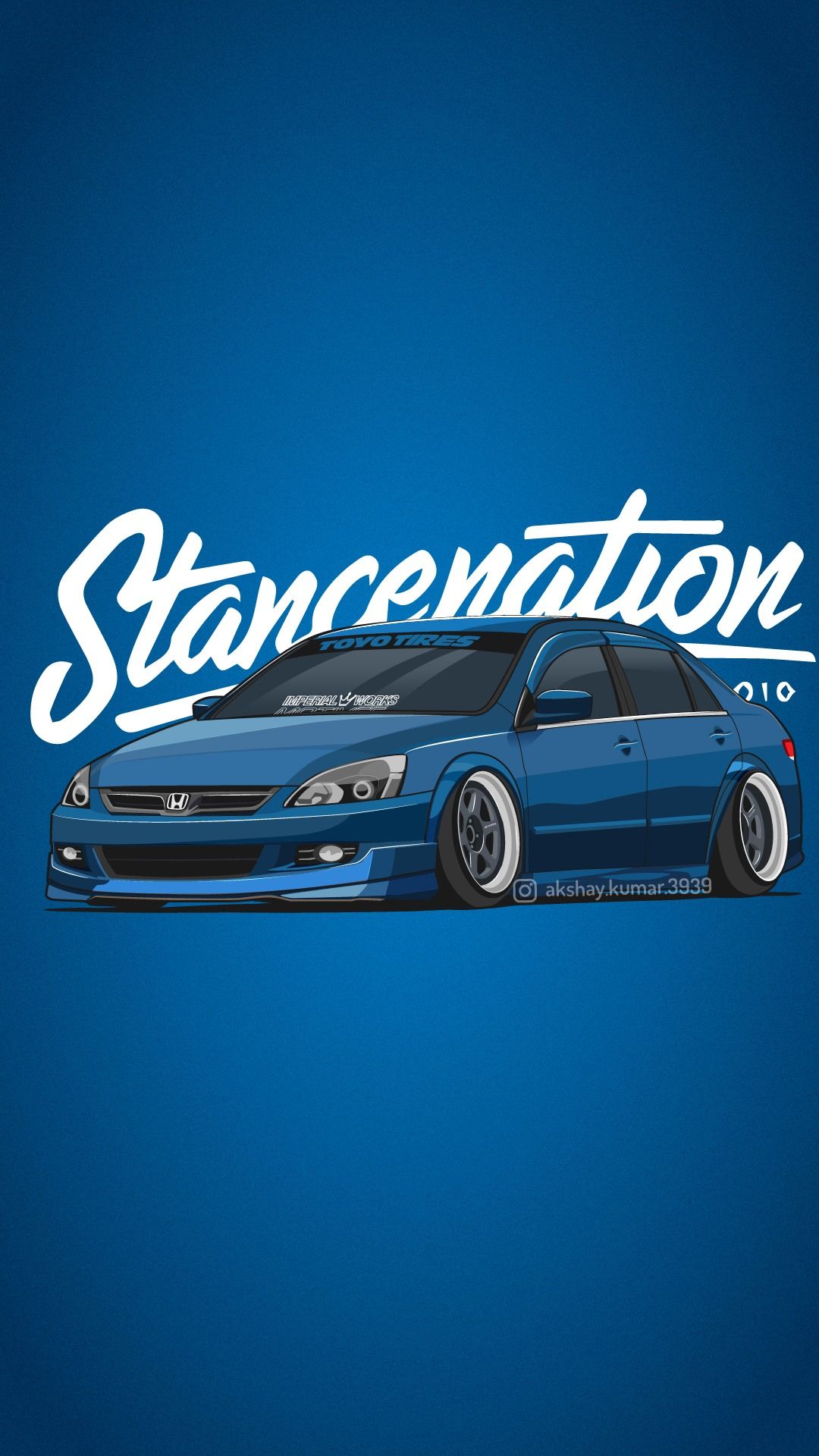 Honda Accord Vector Art. JDM Wallpaper. Stancenation Owner His Instagram channel -. . For more such Indian Cars Vector Artwork
