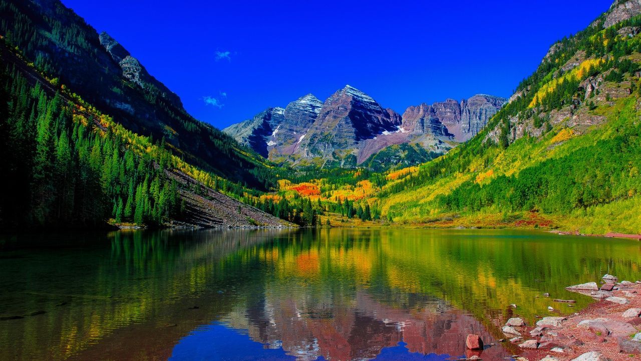 Maroon Bells Peaks Colorado wallpaper. Maroon bells, HD nature wallpaper, Nature wallpaper