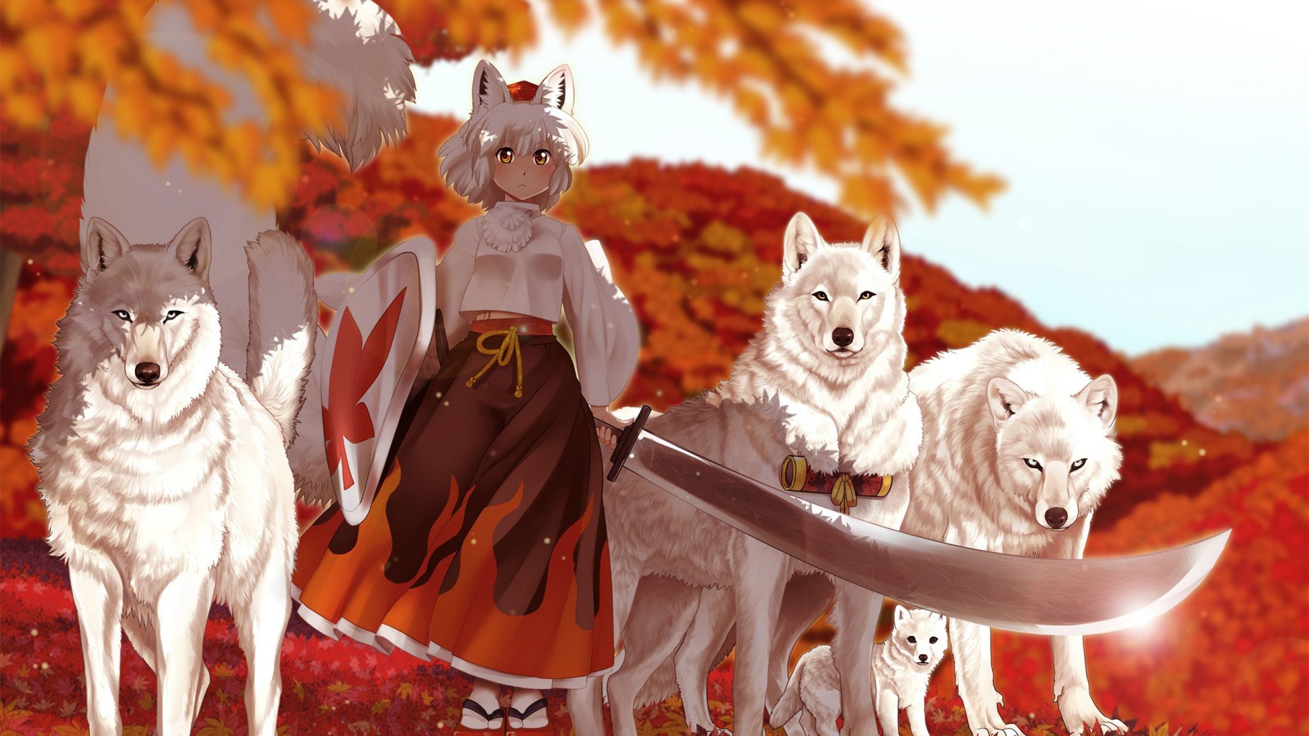 Free download Anime Wolf Girl Wallpaper [2560x1440] for your Desktop, Mobile & Tablet. Explore Anime Wolves Wallpaper. Anime Wolves Wallpaper, Wolves Background, Wolves Wallpaper