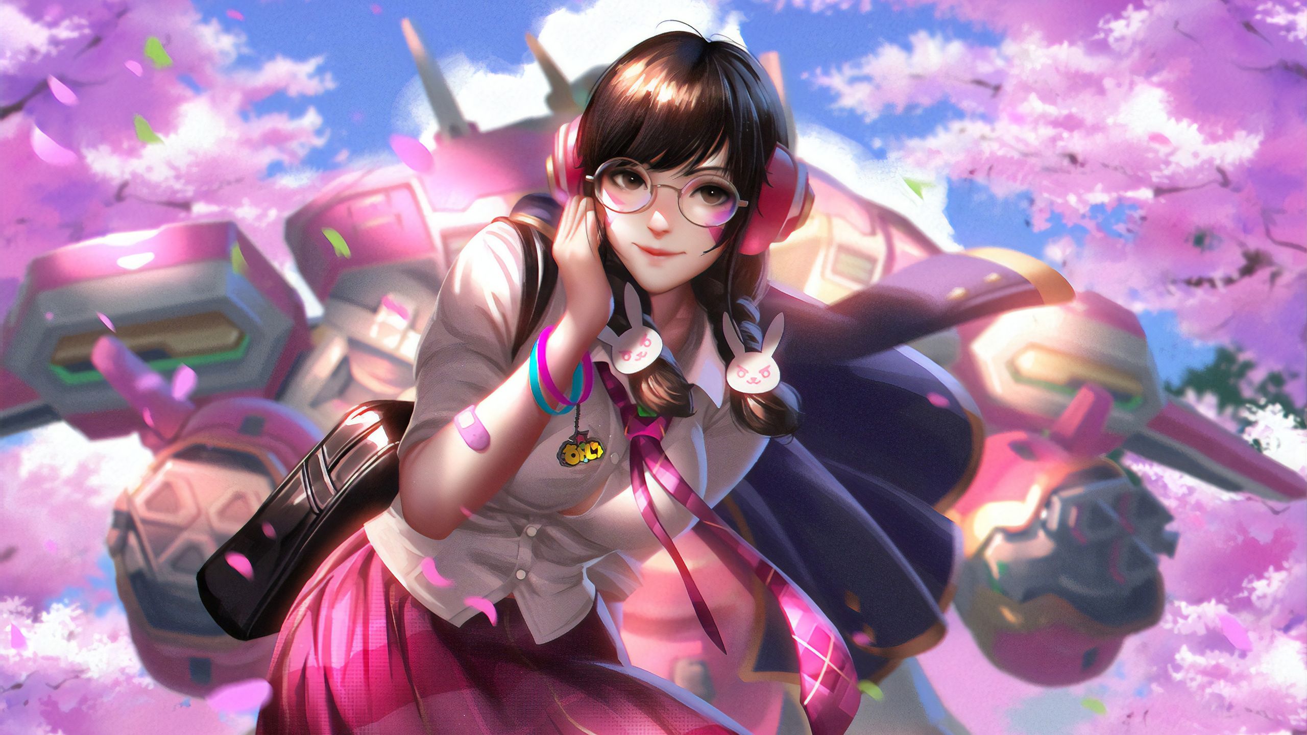 Dva Overwatch School Girl, HD Games, 4k Wallpaper, Image, Background, Photo and Picture
