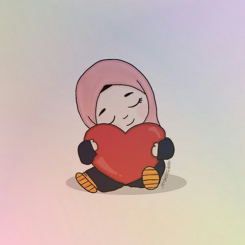 Muslim Art. Cute love cartoons, Anime muslim, Cartoon art