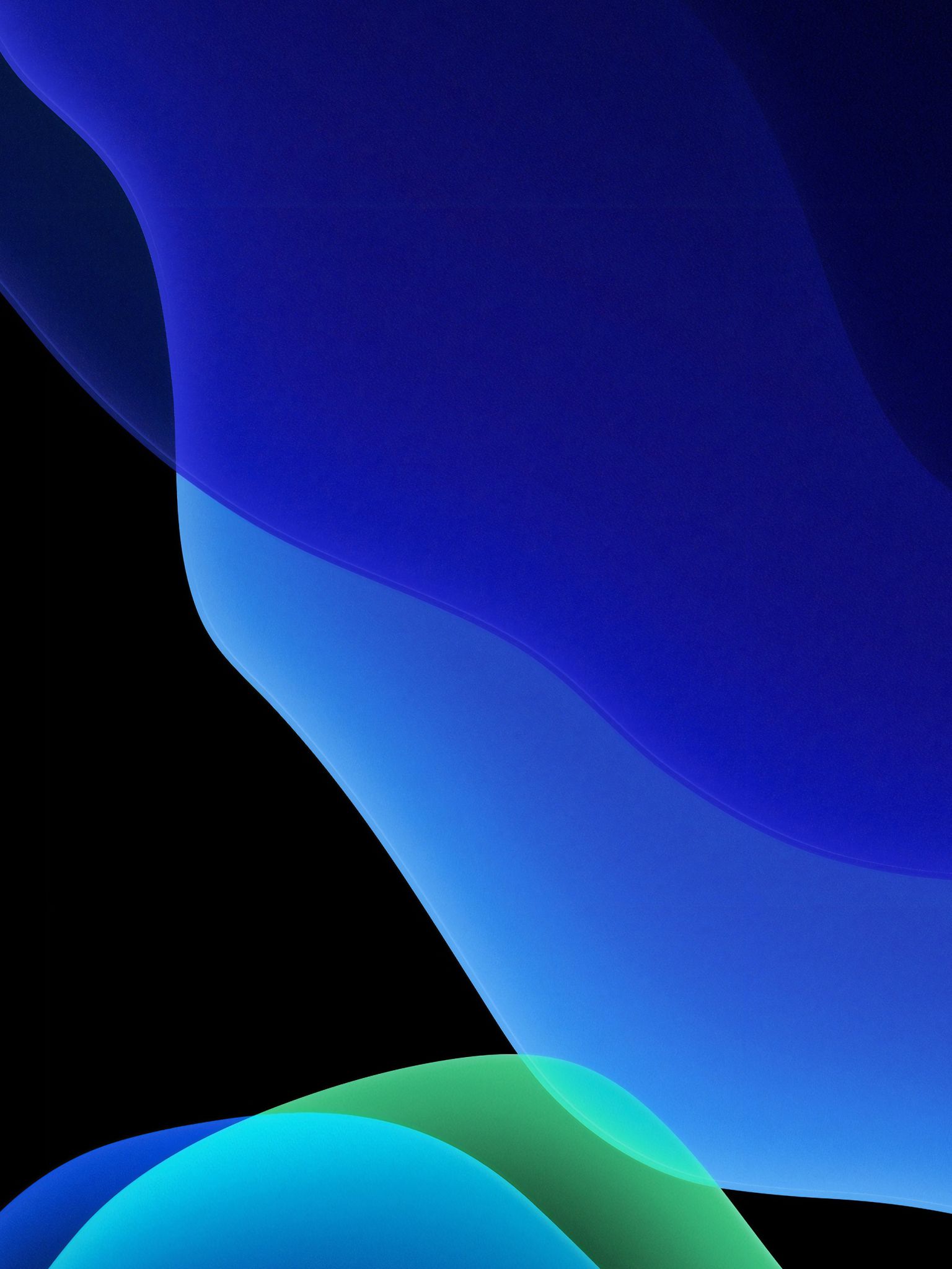 Dark Blue iOS 13 Apple 1536x2048 Resolution Wallpaper, HD Abstract 4K Wallpaper, Image, Photo and Background