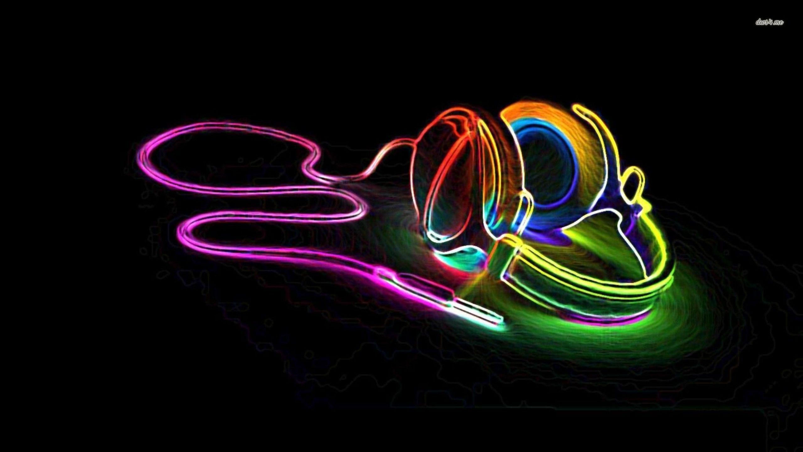 Music Colorful Headphones Full HD Wallpaper for Desktop and Mobiles Youtube Cover Photo