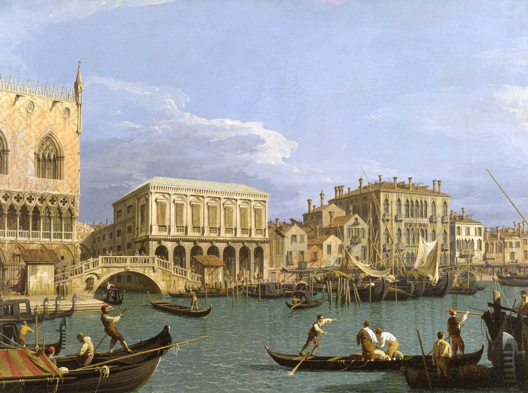 THE ENLIGHTENMENT Antonio Canaletto, Riva Degli Schiavoni, Venice, Ca. 1735 1740. Oil On Canvas, 1′ 6 1 2″ X 2. Venice Painting, Canaletto, Toledo Museum Of Art