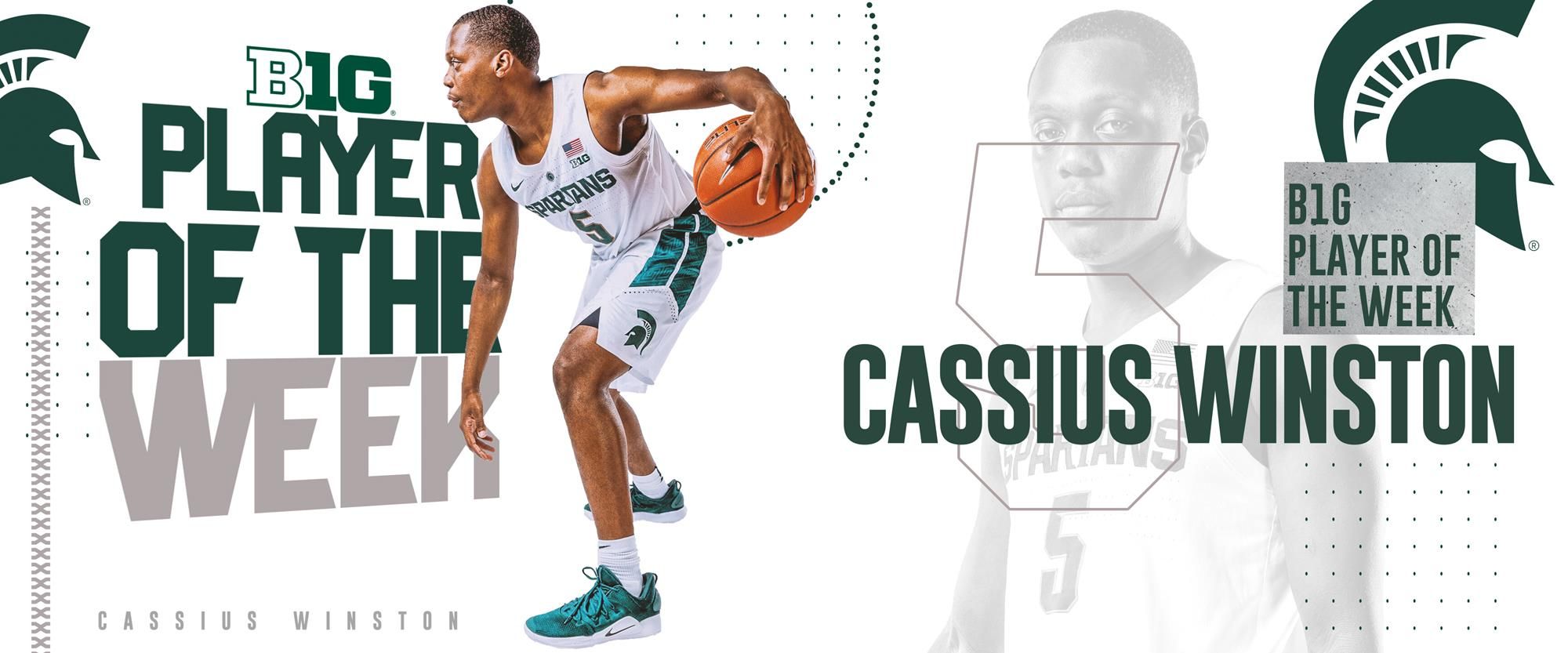 Cassius Winston Named Big Ten Player of the Week State University Athletics