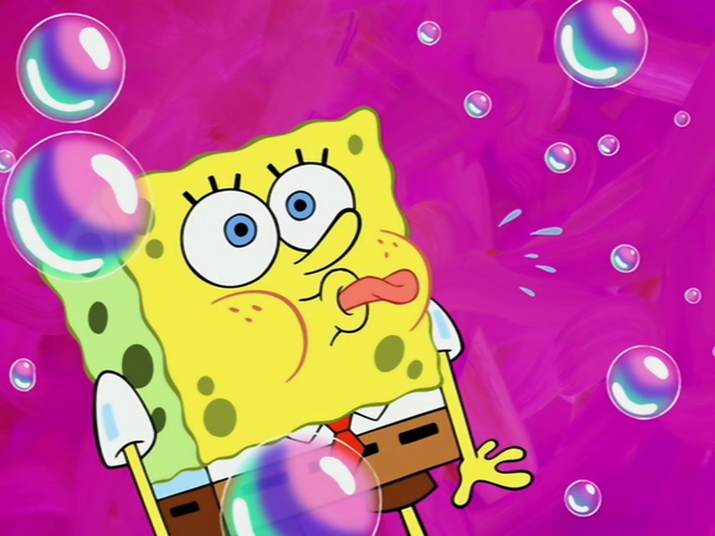 Bubbling SpongeBob Wallpaper. Cute Spongebob Wallpaper