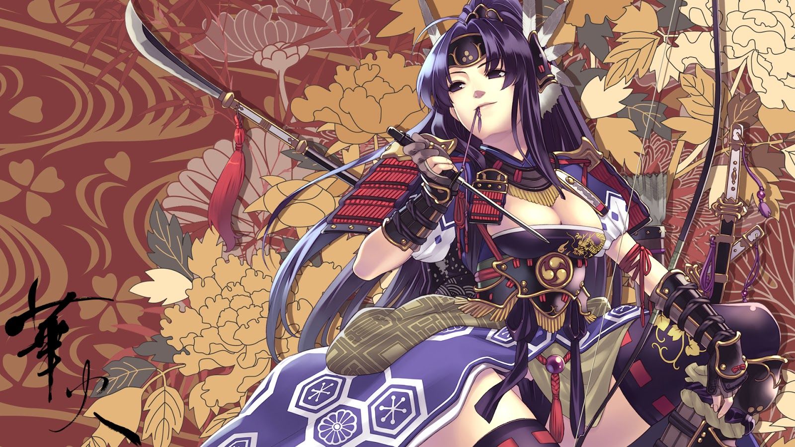 hd wallpaper: Cool Samurai Girl Warrior 1678