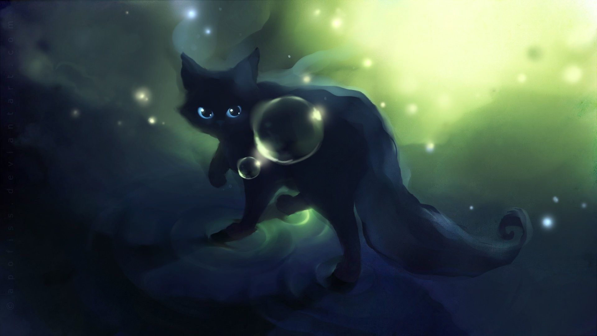 Cute Black Cat Anime Wallpaper Free Cute Black Cat Anime Background