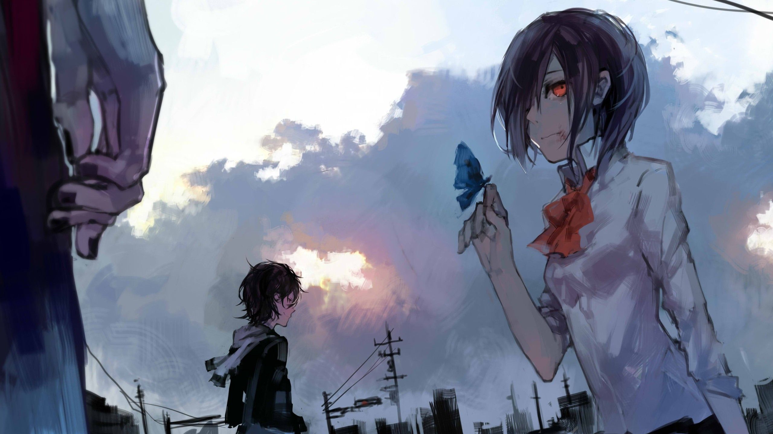 #anime girls, #Tokyo Ghoul, #Kirishima Touka wallpaper. Mocah.org HD Wallpaper