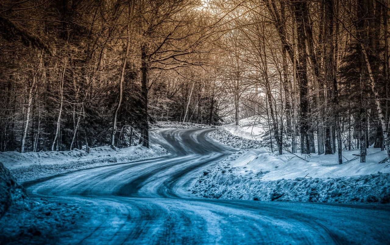 Blue Snow On The Road wallpaper. Blue Snow On The Road