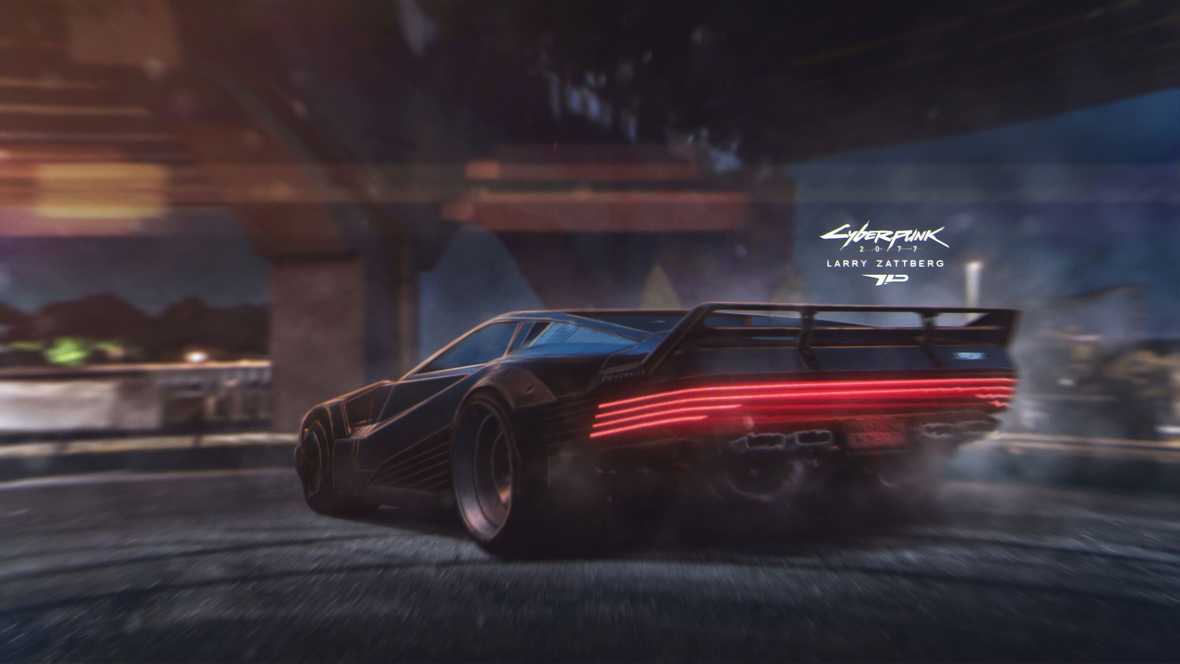 Wallpaper cyberpunk, game, city shot, car desktop wallpaper, hd image,  picture, background, 58d87a