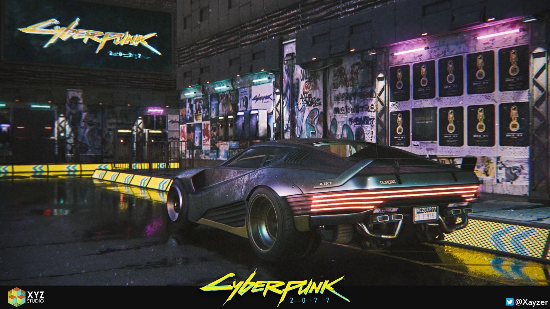 A model I made of the Cyberpunk 2077 car. I won't be able to play the game when it comes out (my computer can't even run Witcher 2), so I decided to