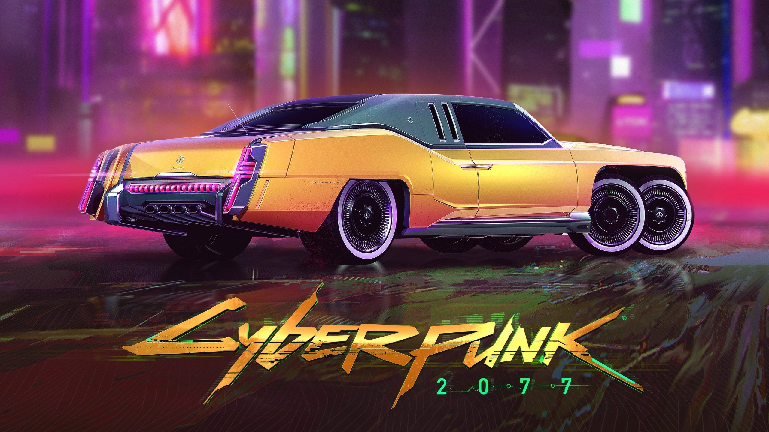 Wallpaper cyberpunk, game, city shot, car desktop wallpaper, hd image,  picture, background, 58d87a