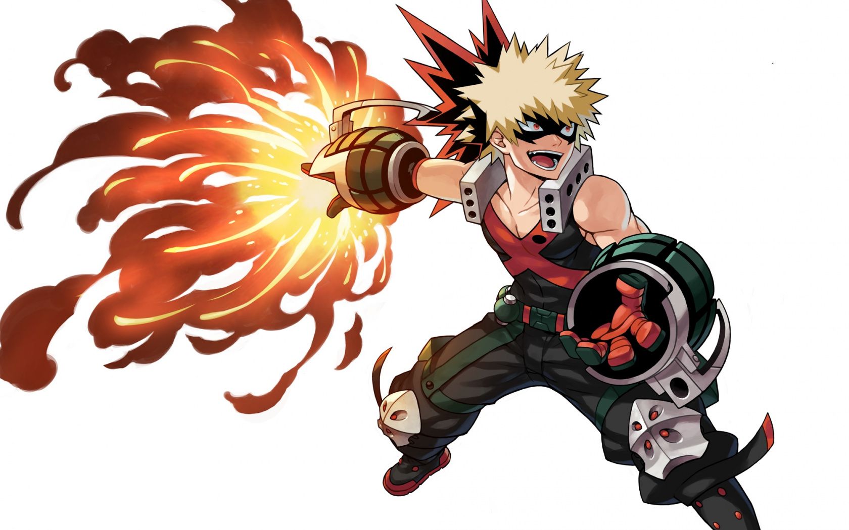 Download Blonde, anime boy, Katsuki Bakugou wallpaper, 1680x1050, Widescreen 16:10, Widescreen