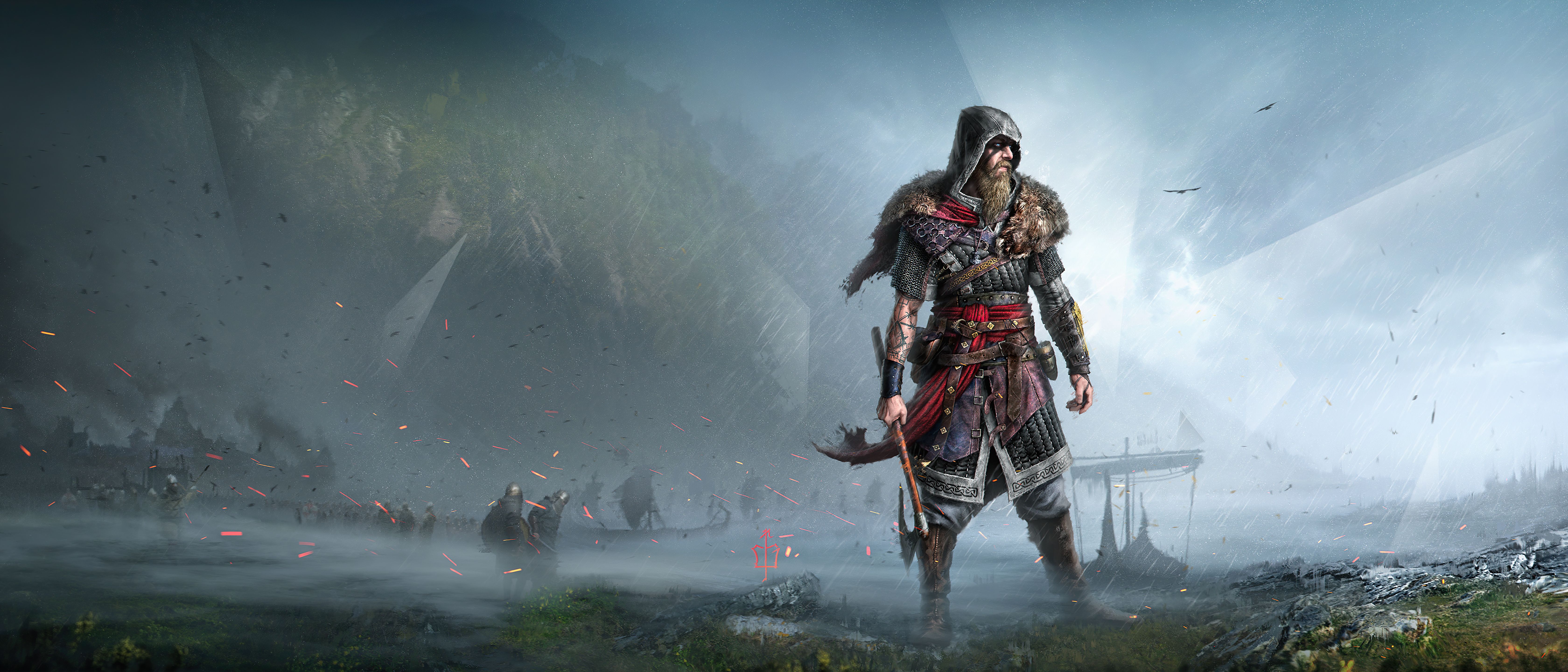 Assassin's Creed Valhalla 4K Wallpaper, Viking raider, Fan Art, PC games, PlayStation PlayStation Xbox One, Games