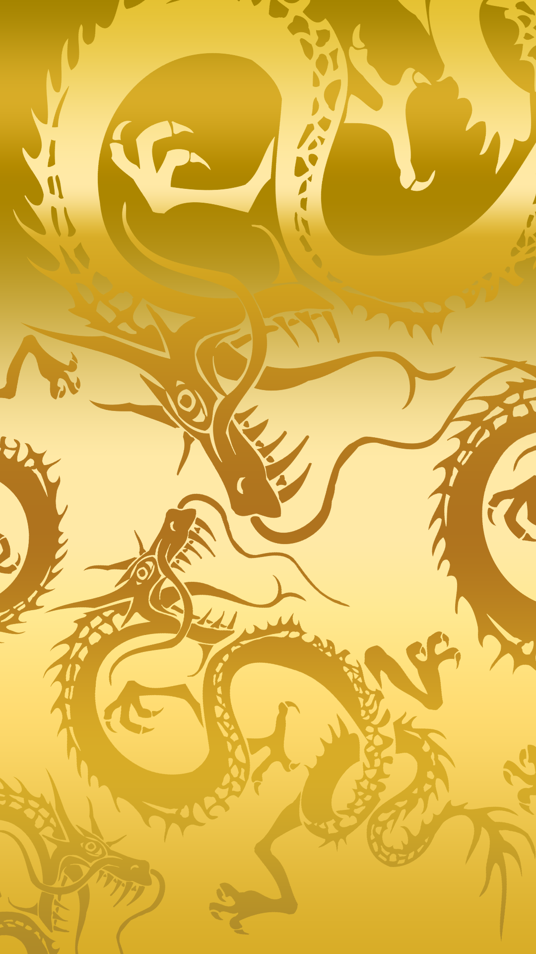 Golden Dragon Phone Wallpaper
