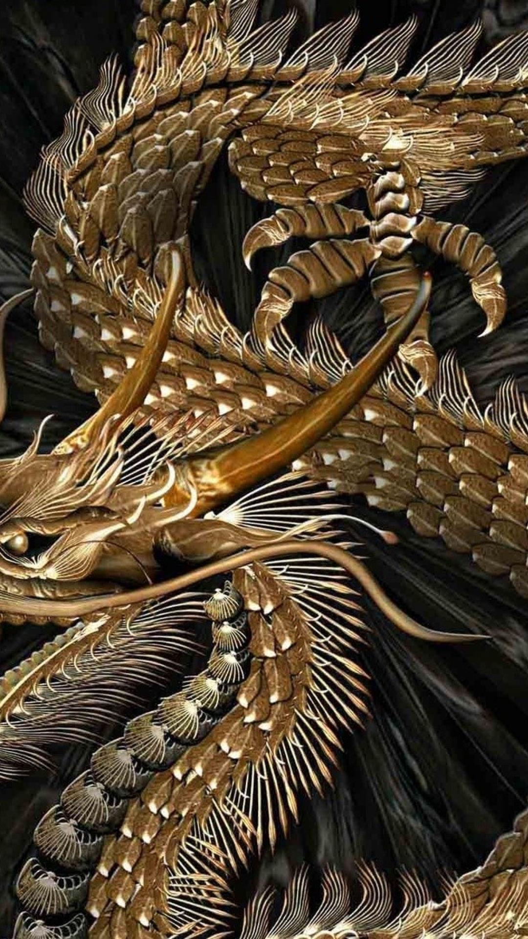 Gold Dragon Wallpaper