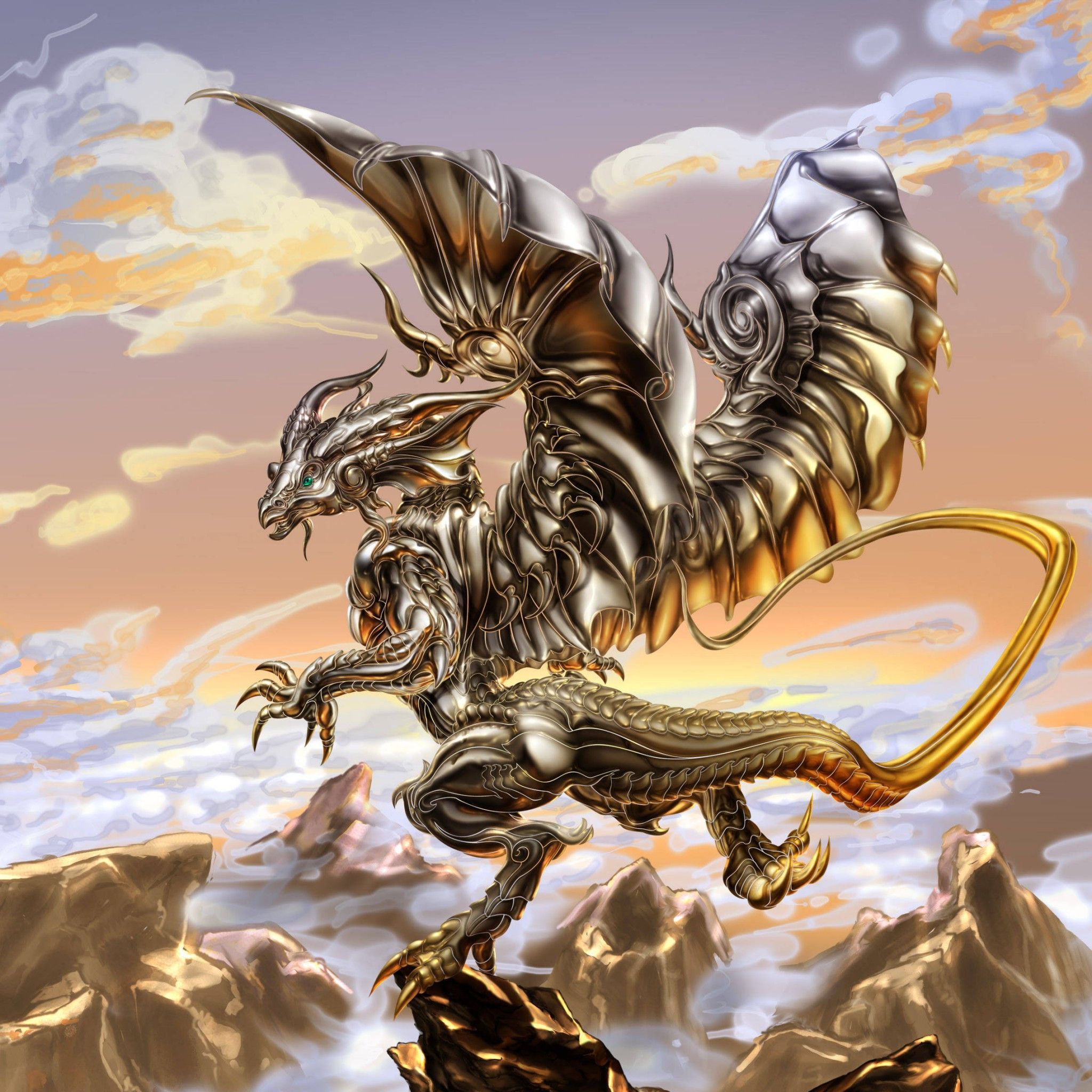 Metal Dragon to see more aweome mighty Dragon wallpaper!. Dragon art, Dragon picture, Beautiful dragon