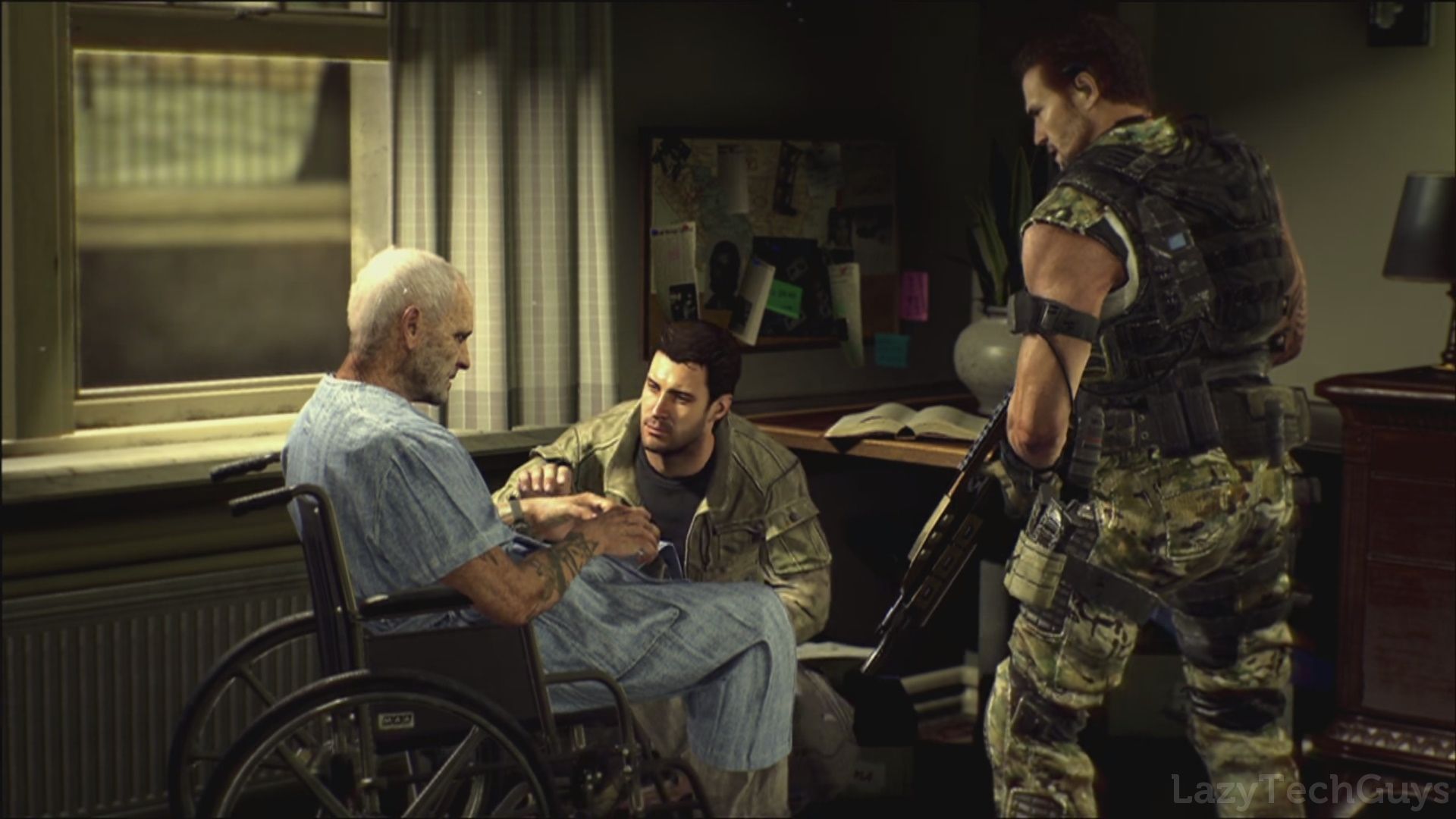 Mike Harper, and David 'Section'Mason visting Frank Woods. Call of duty, Black ops, Frank woods