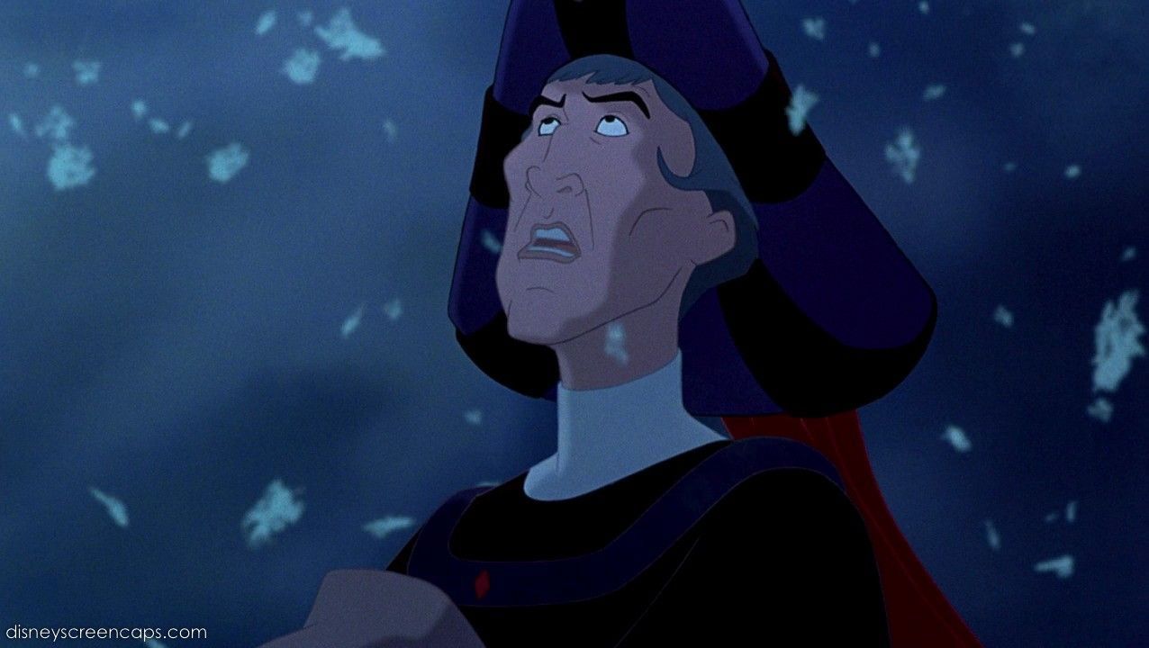 Yeah, Claude Frollo is one of my scandalous villain crushes. Disney cartoons, Disney villians, Frollo disney