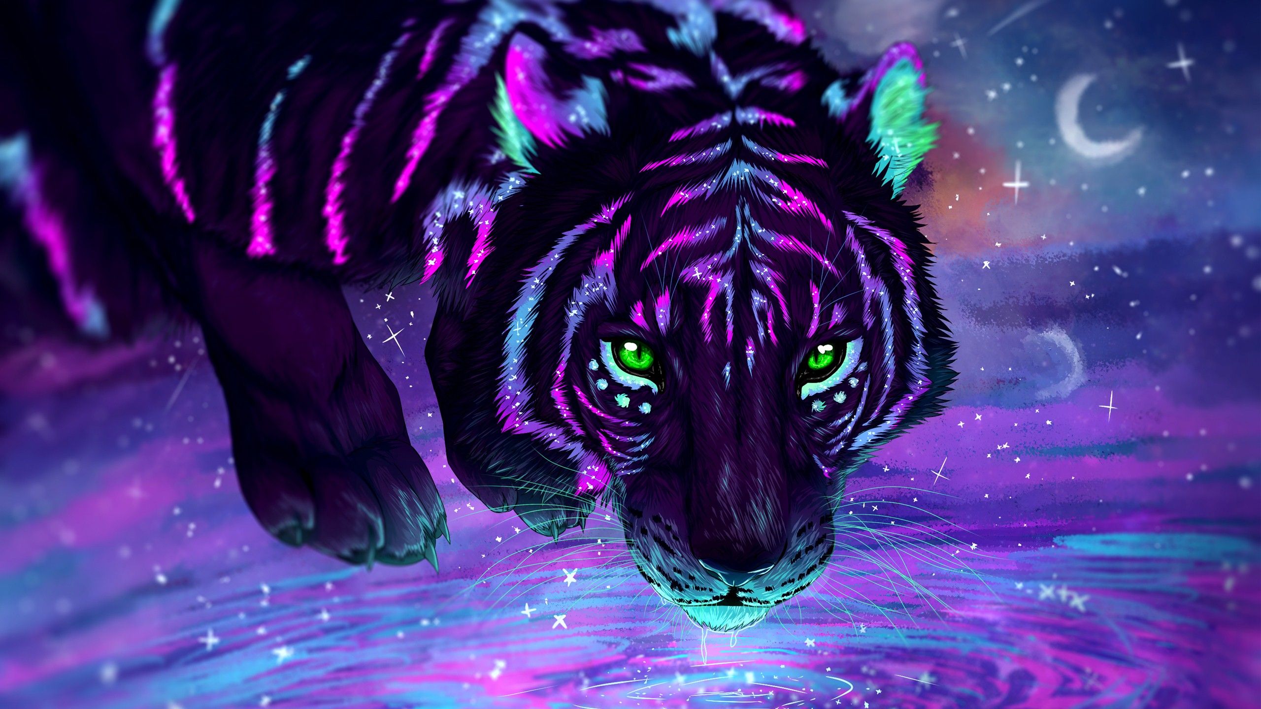 3D Wallpaper of Tiger