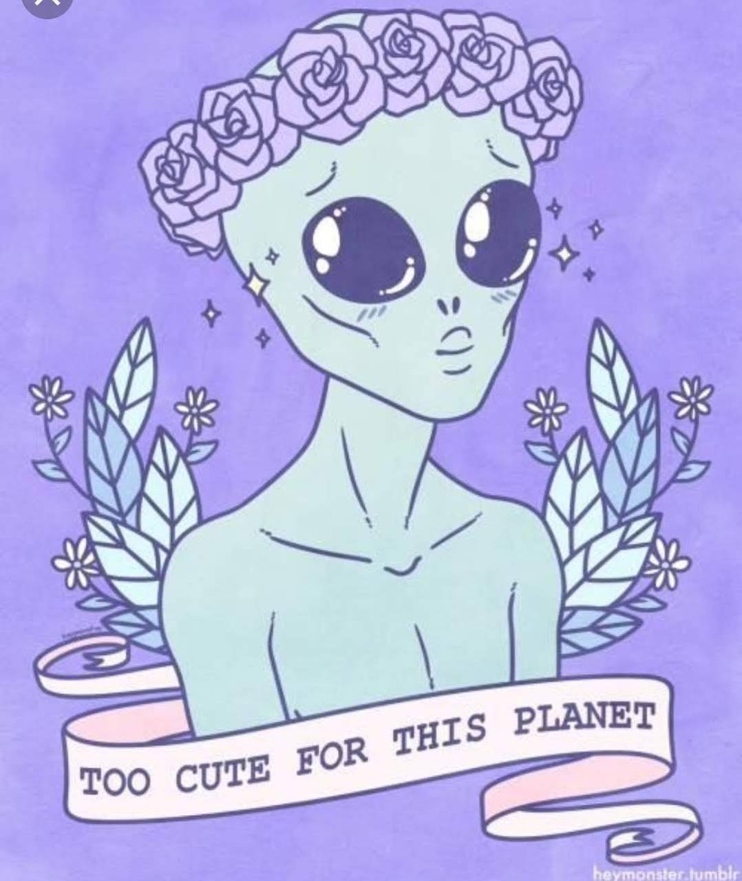 Cute alien Wallpaper by ZEDGE™