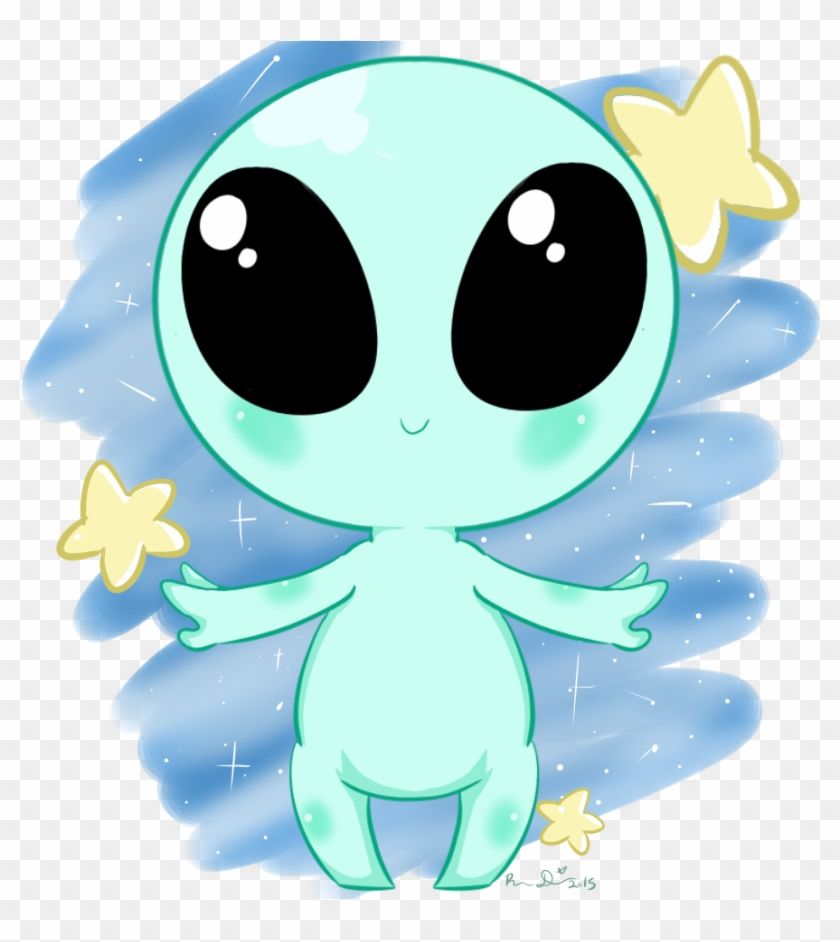 Related For Cute Alien Drawings Kawaii Transparent PNG Clipart Image Download