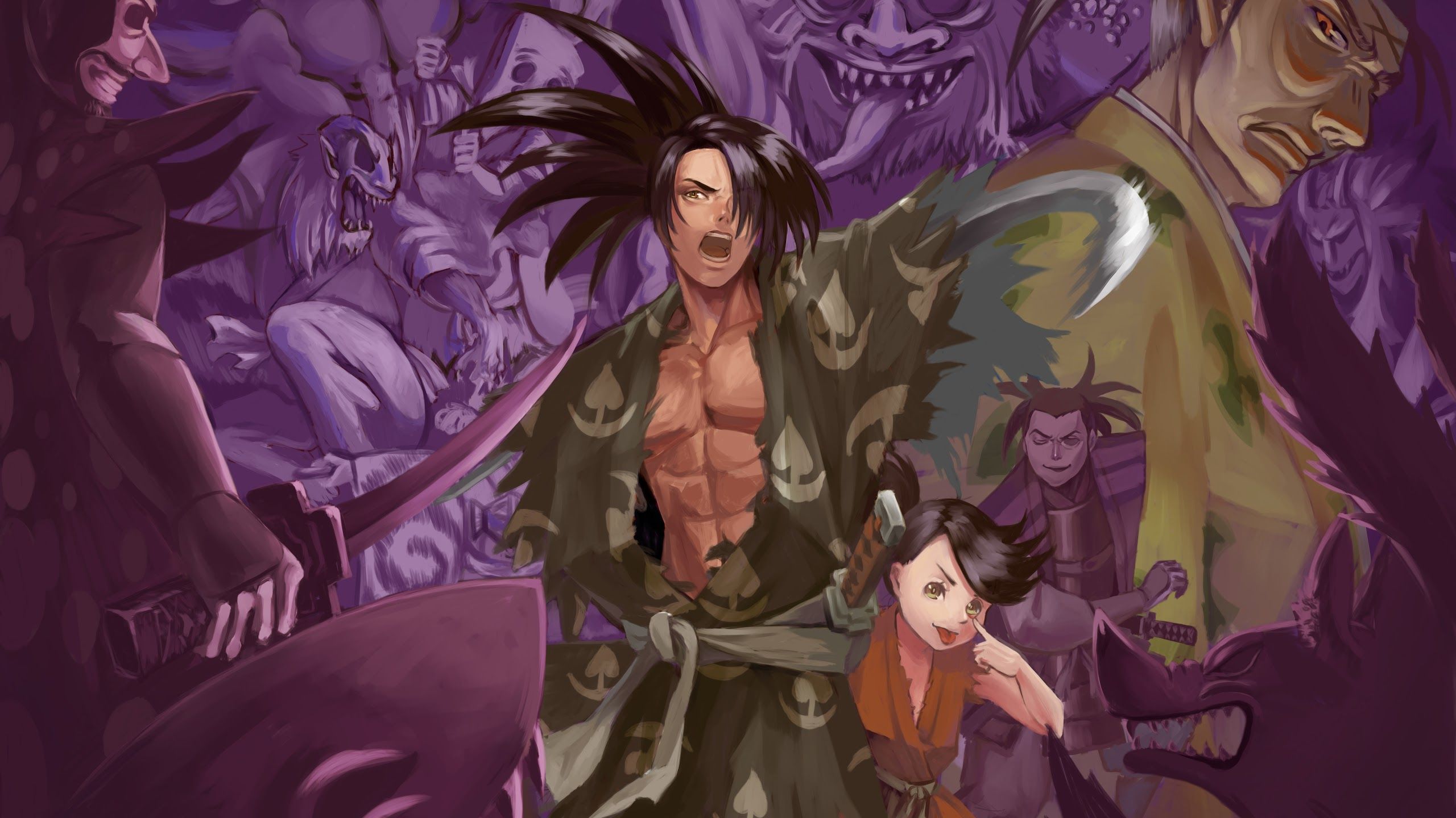 Hyakkimaru and Dororo 8K Wallpaper