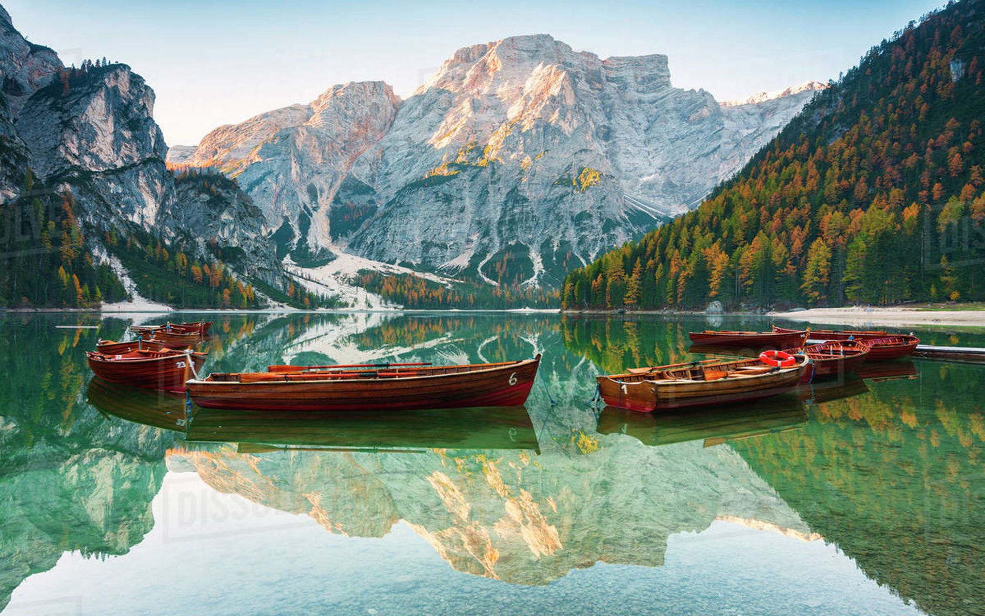 Lago Di Braies Pragser Wildsee Alpine Lake In South Tyrol Dolomites Italy Landscape Wallpaper HD, Wallpaper13.com