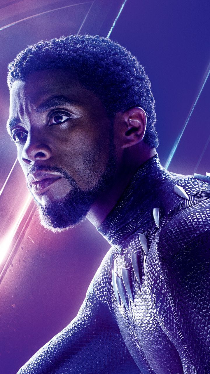 Chadwick Boseman, Black panther, Avengers: infinity war, movie, superhero, 720x1280 wallpaper. Black panther movie poster, Black panther, Chadwick boseman