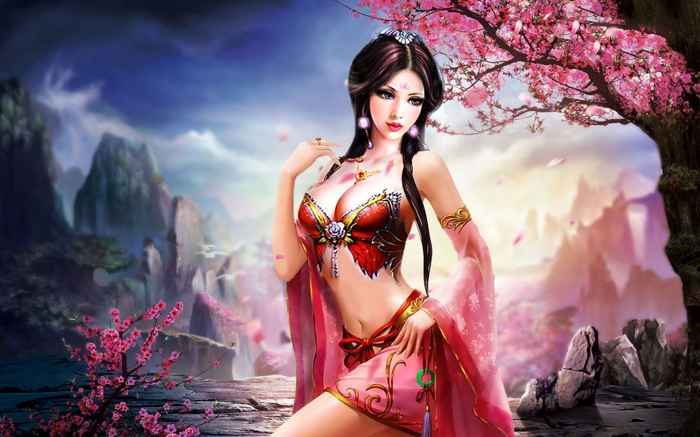 Hot Desktop Wallpaper Background Girl Fantasy HD Wallpaper
