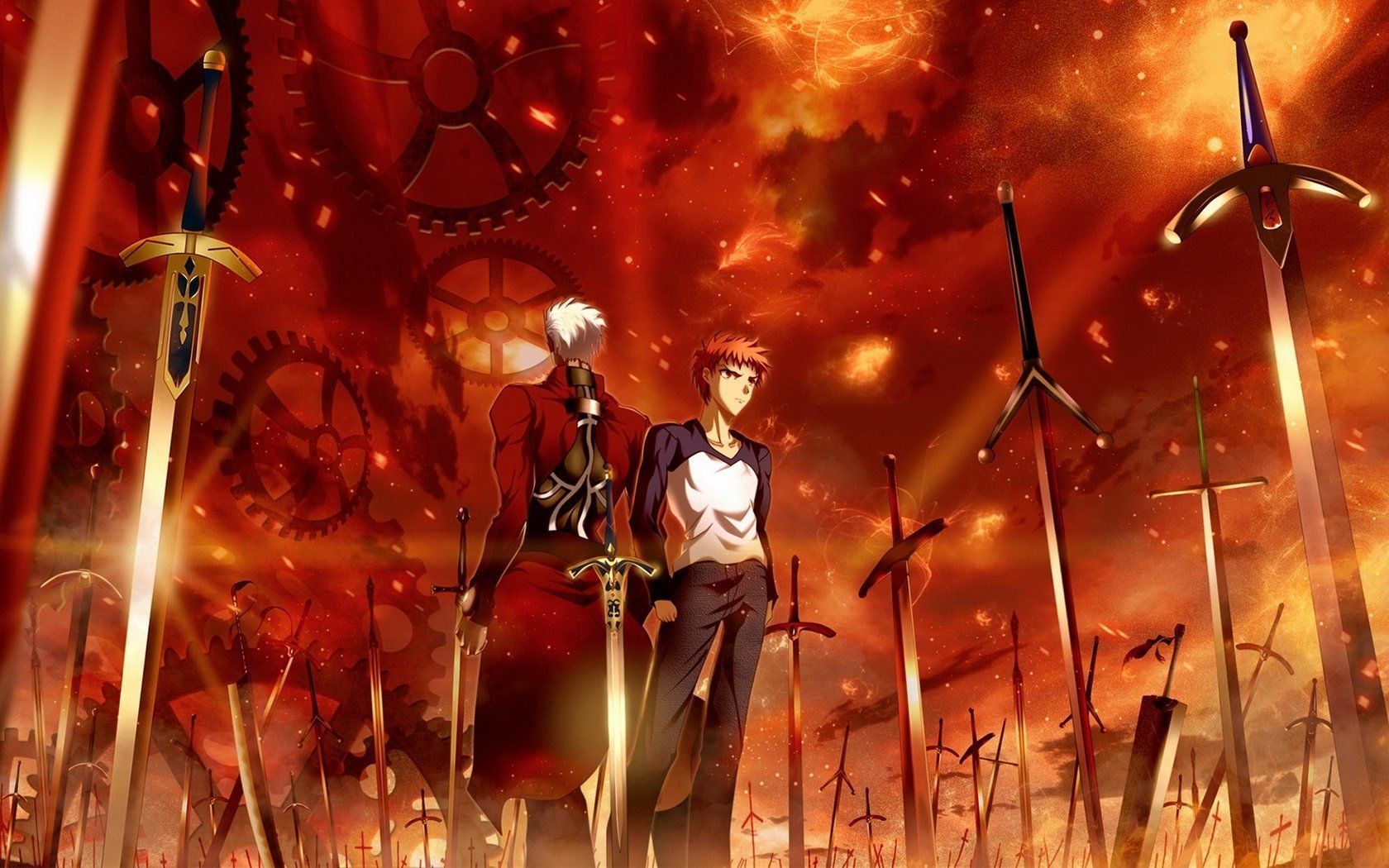 Anime Fate Stay Night: Unlimited Blade Works Fate Stay Night Archer (Fate Stay Night) Shirou Emiya Wallpaper. Zero Wallpaper, Fate Stay Night, Anime