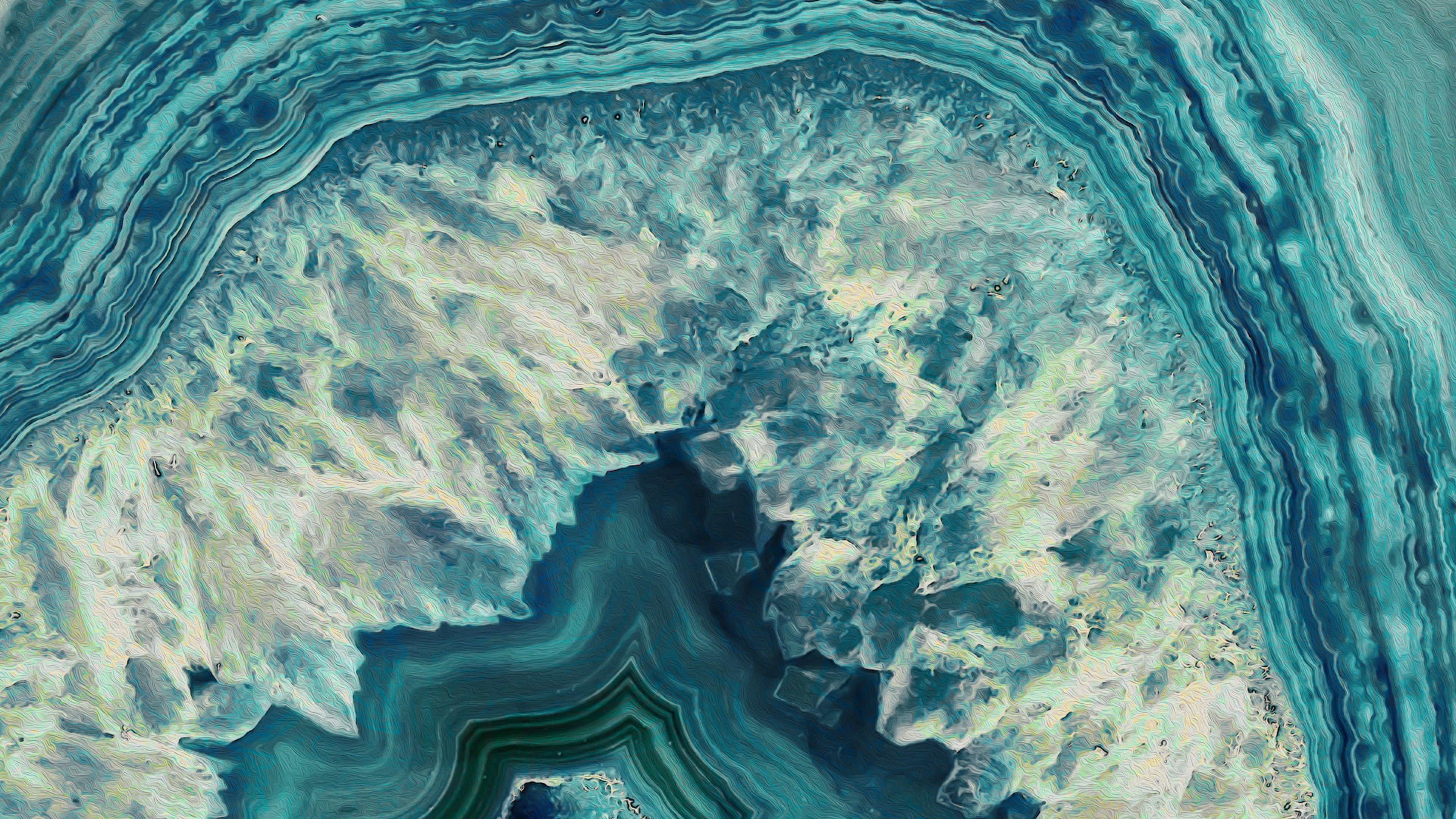 Rainbow Geode Desktop Wallpaper