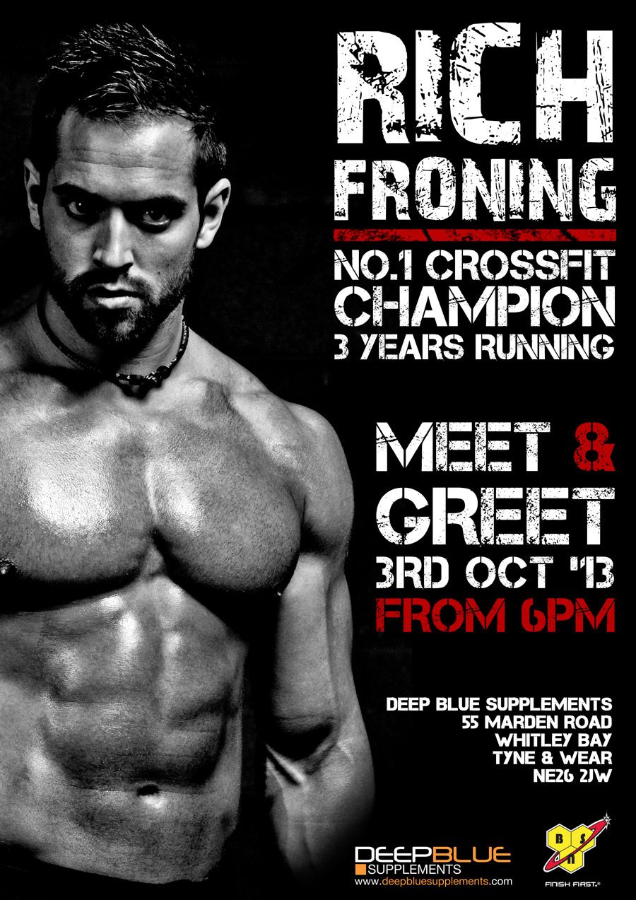 Rich Froning Jr crossfit Champion T-253 Art Poster 24x36 27x40 