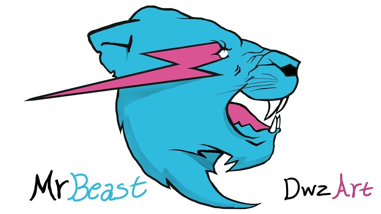 Download Mr Beast Dragon Logo Wallpaper