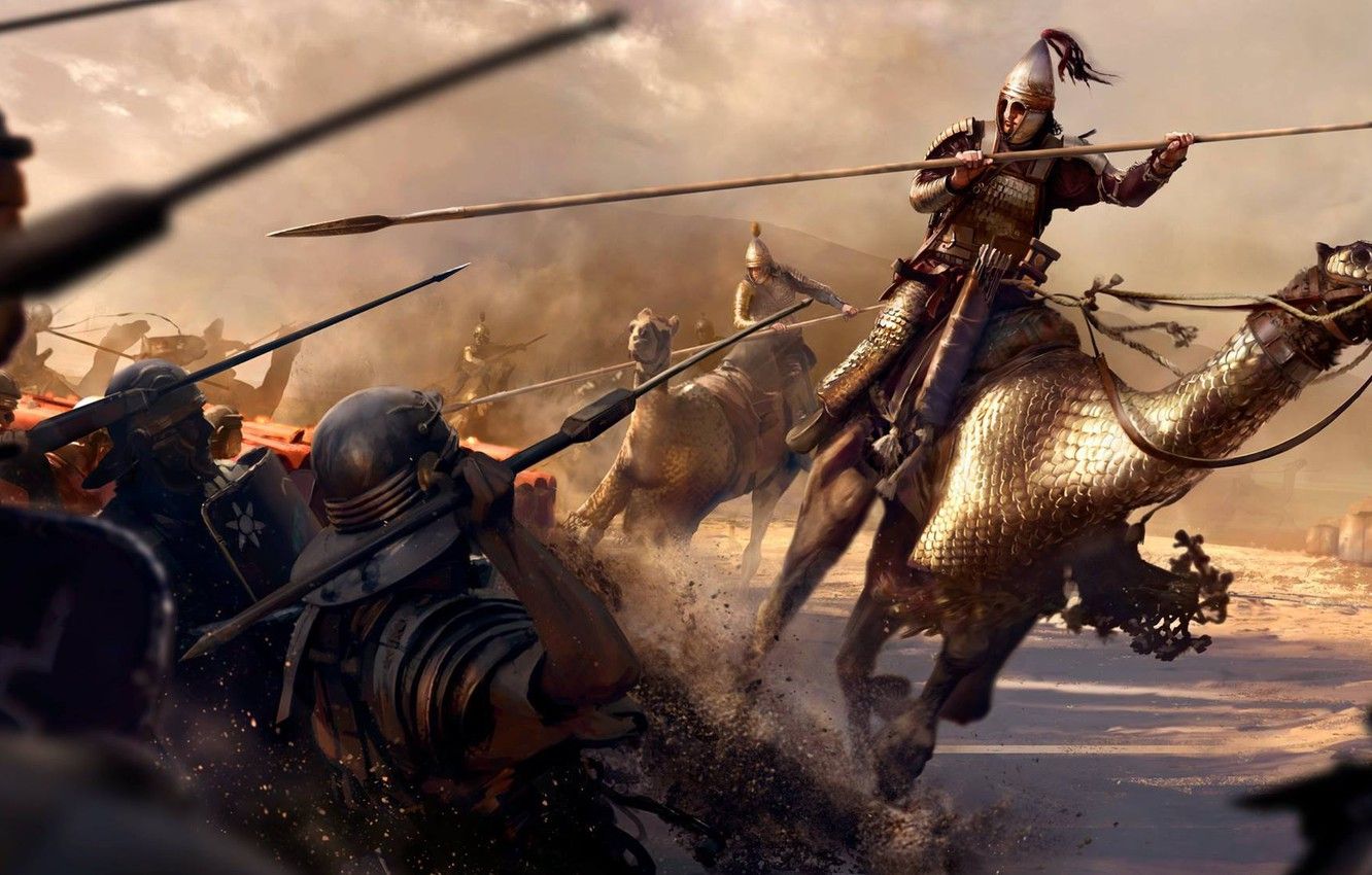 Wallpapers Background, DLC, Video Game, Sega, Rome 2, Legionaries, Camels, Total War: ROME II