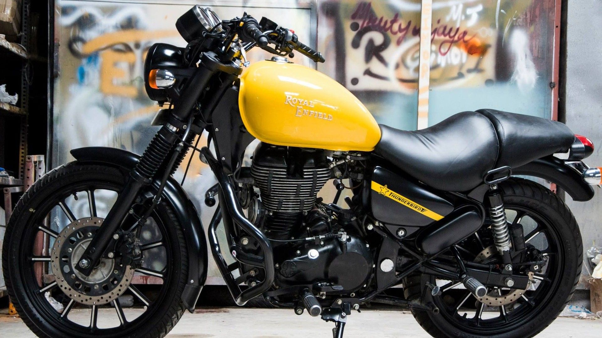 Royal Enfield Thunderbird 500X Yellow Motorcycle