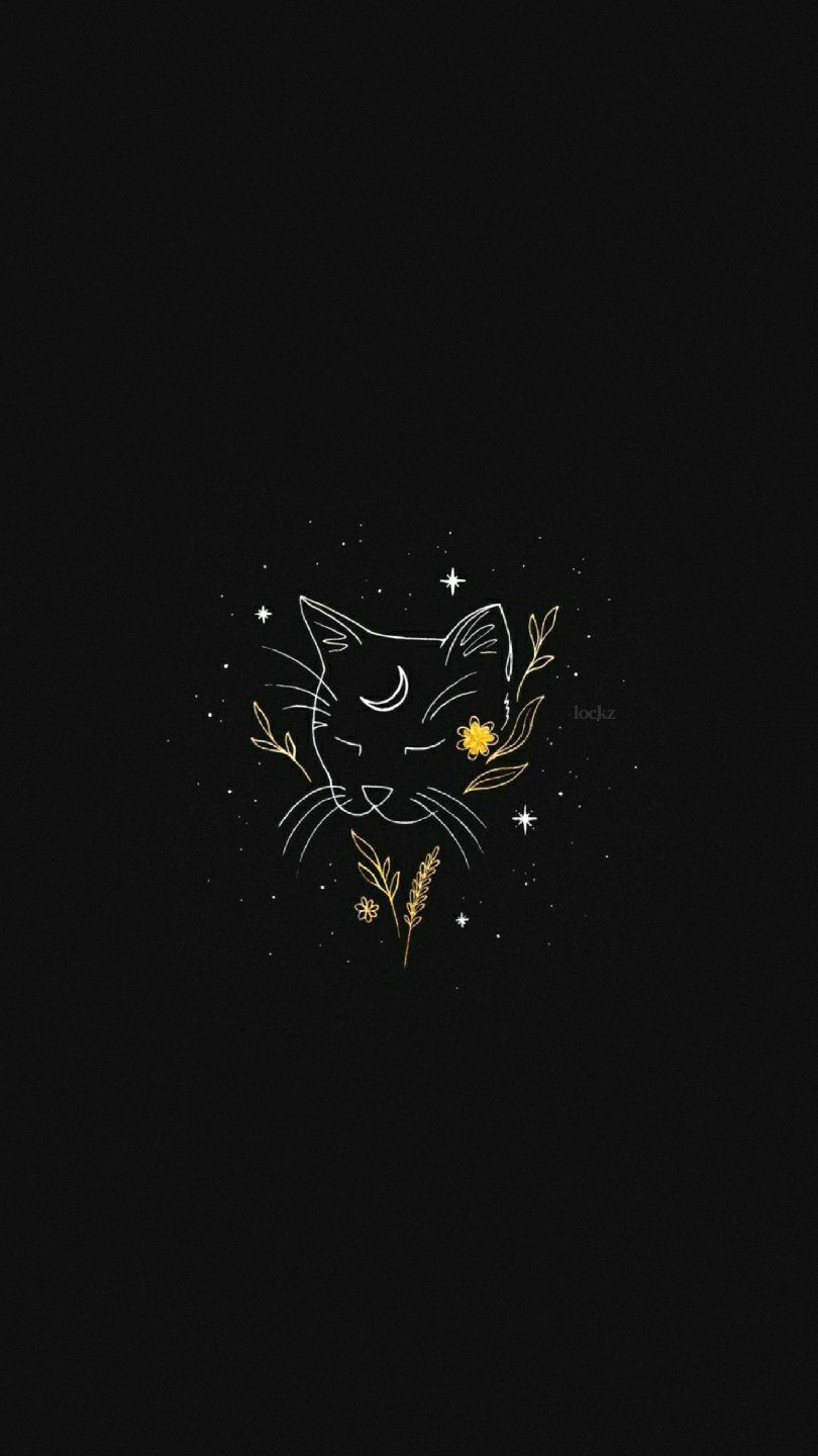 Wallpaper. Black aesthetic wallpaper, Cute black wallpaper, Wallpaper iphone cute