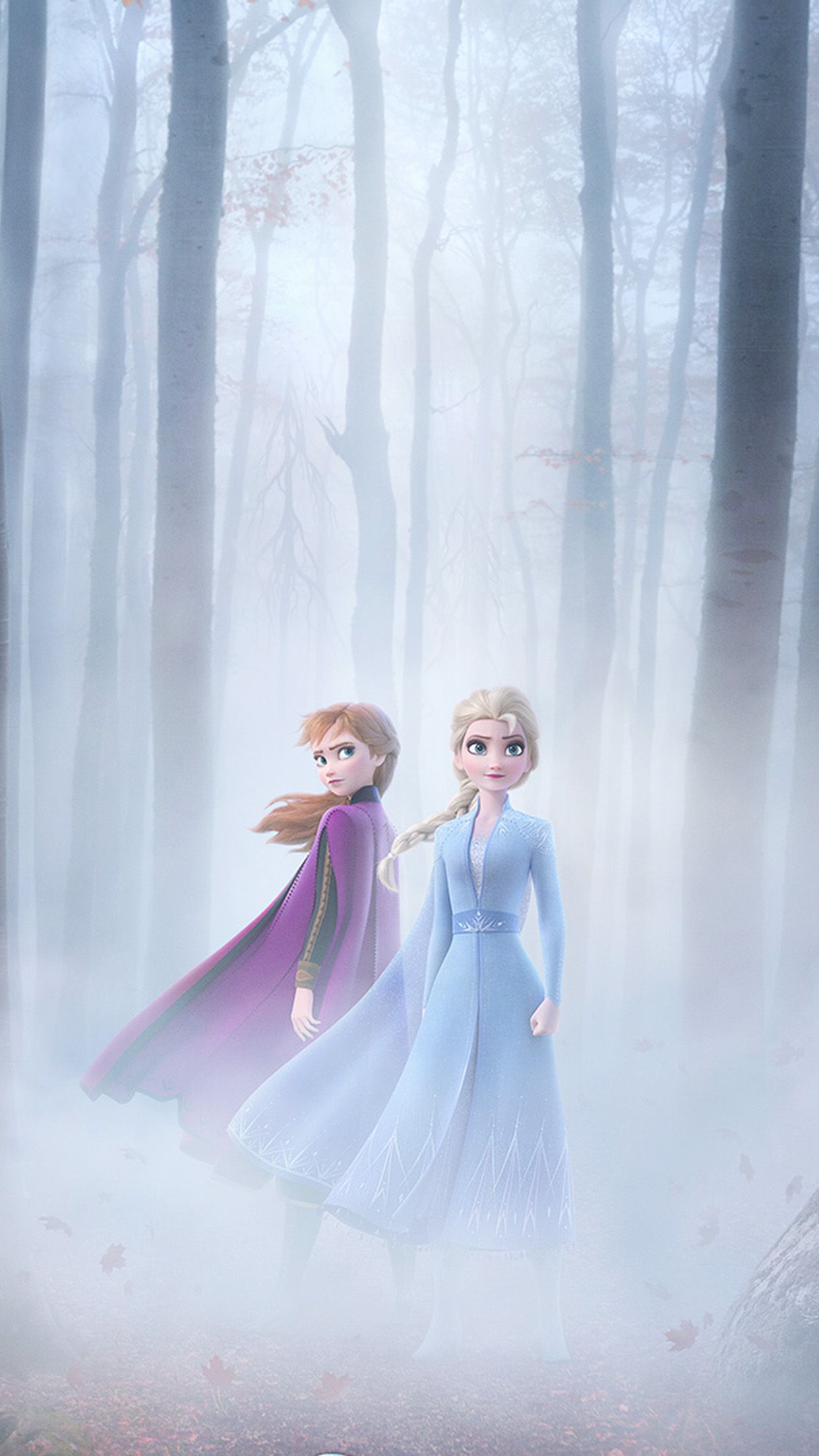 Frozen Anna Elsa Film Disney Art Wallpaper