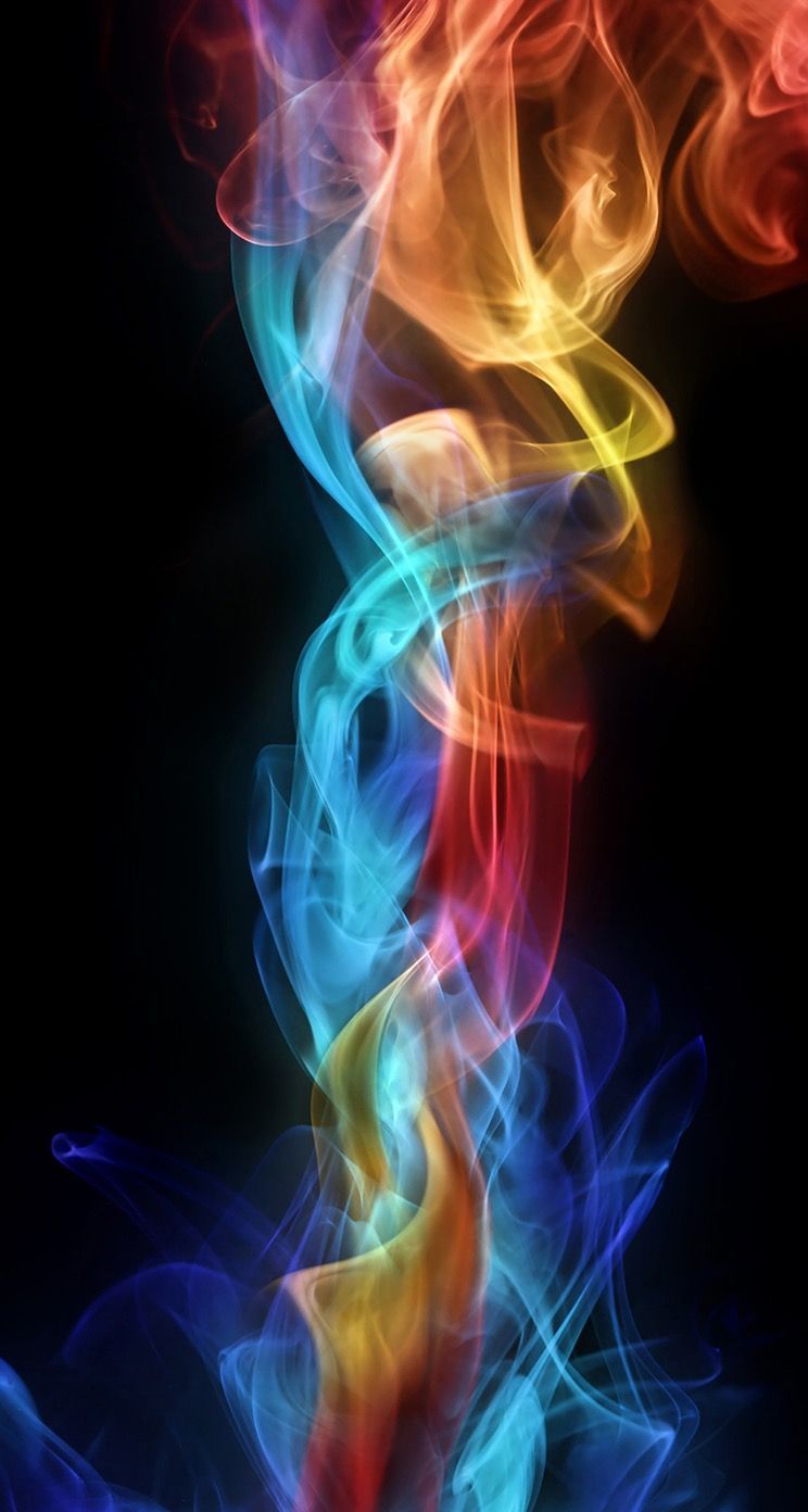TAP AND GET THE FREE APP! Abstract Black Fire Colorful Neon HD iPhone 5 Wallpaper. iPhone wallpaper, Wallpaper, Cool background