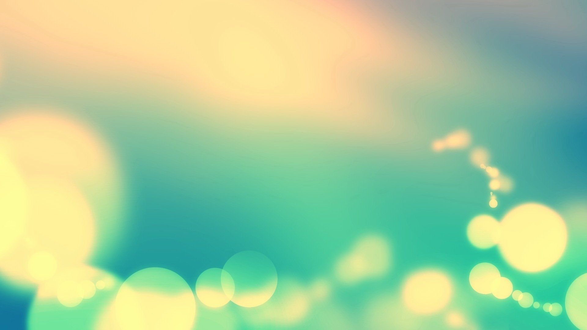 Download 1920x1080 HD Wallpaper bubble glow turquoise background, Desktop Background HD