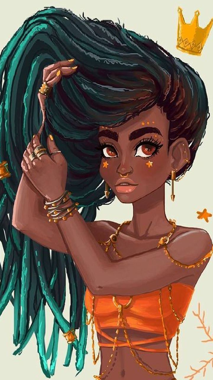 22 Pretty Black Girl Cartoon Wallpapers  WallpaperSafari